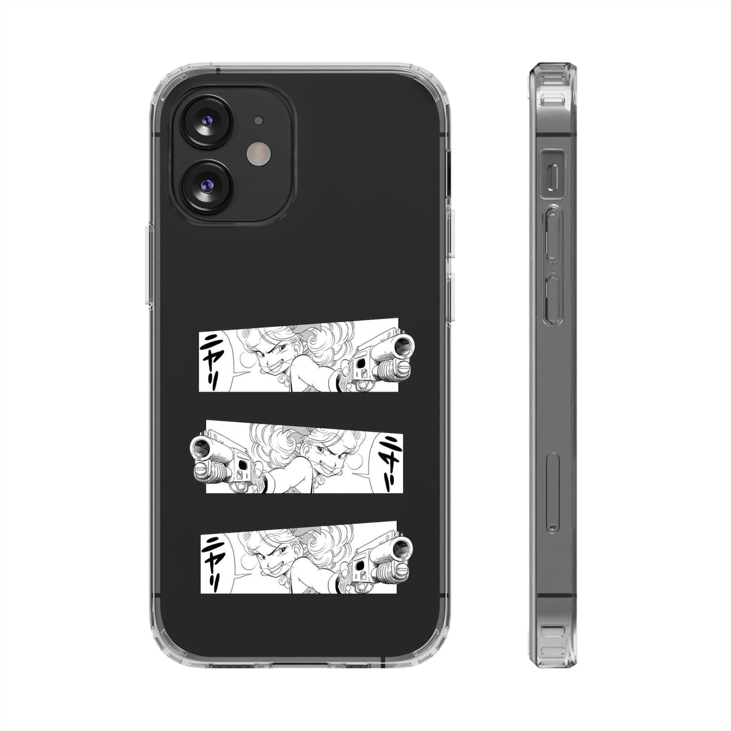 「ニヤリ」- Clear Phone Case