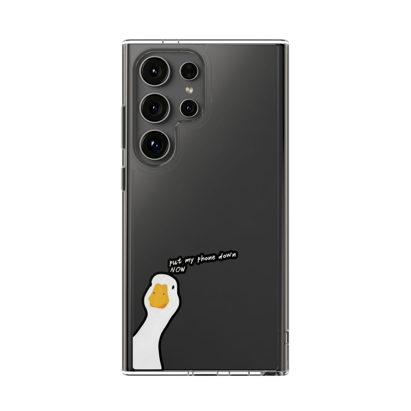 ANGRY DUCK - Clear Phone Case