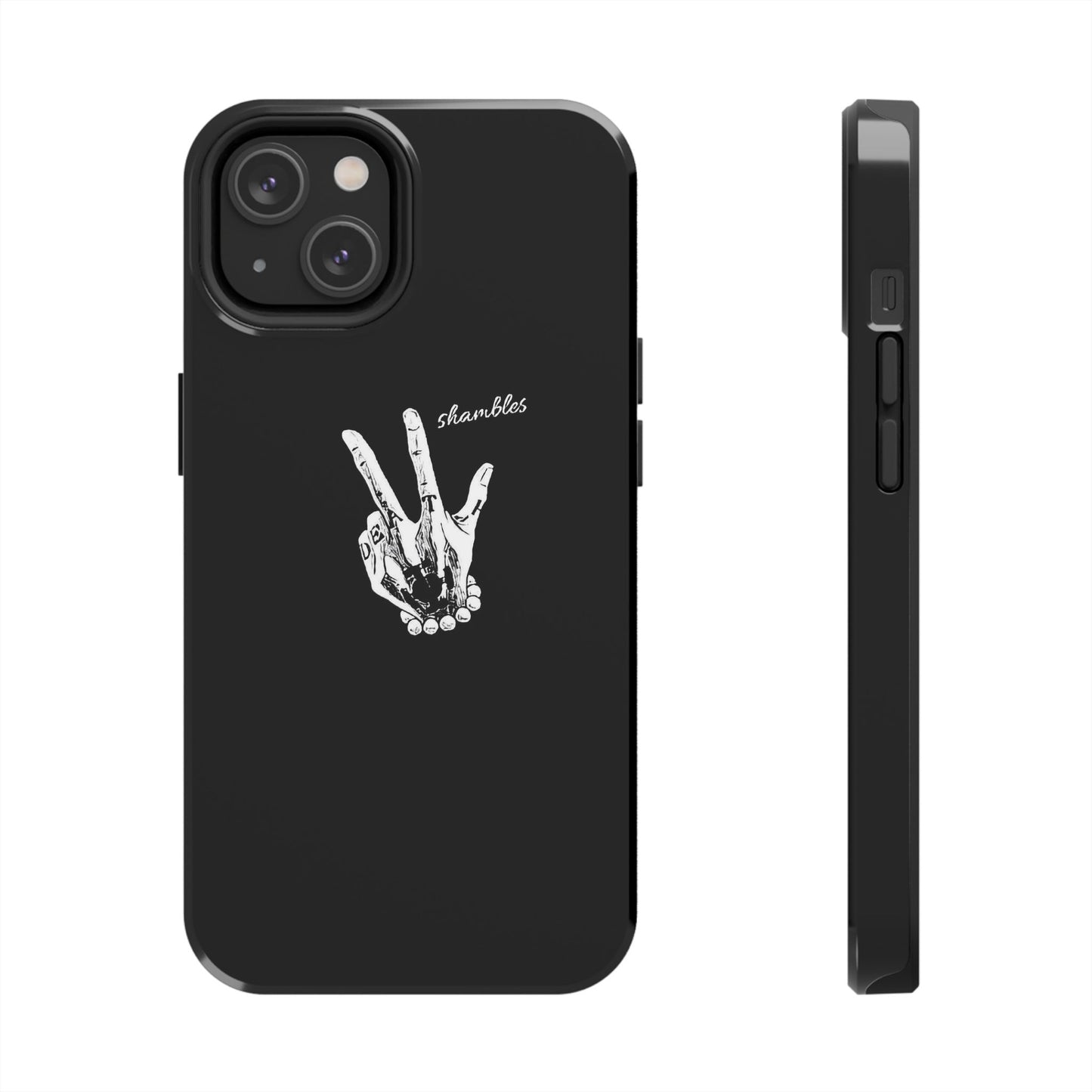 BLACK - Tough Phone Case
