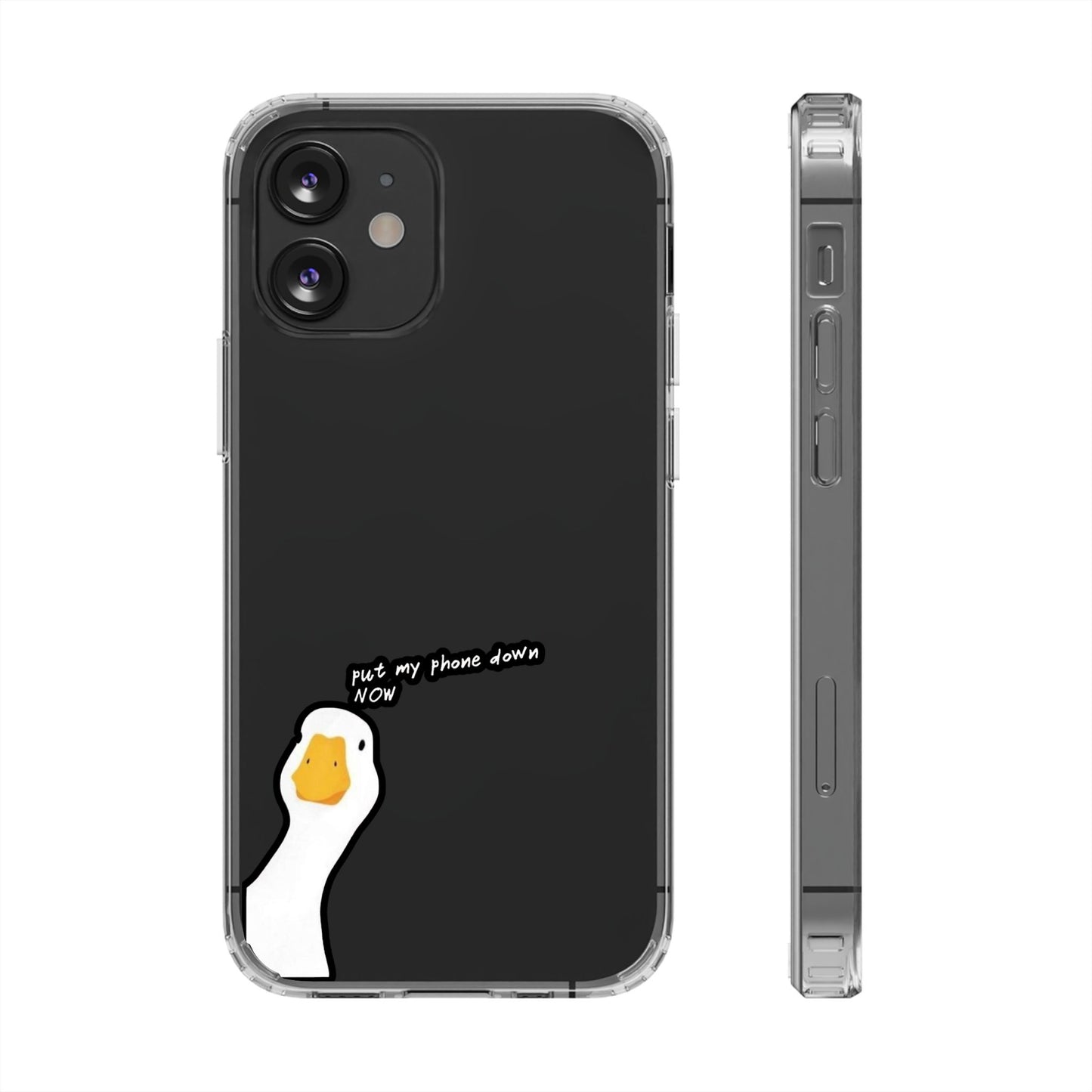 ANGRY DUCK - Clear Phone Case