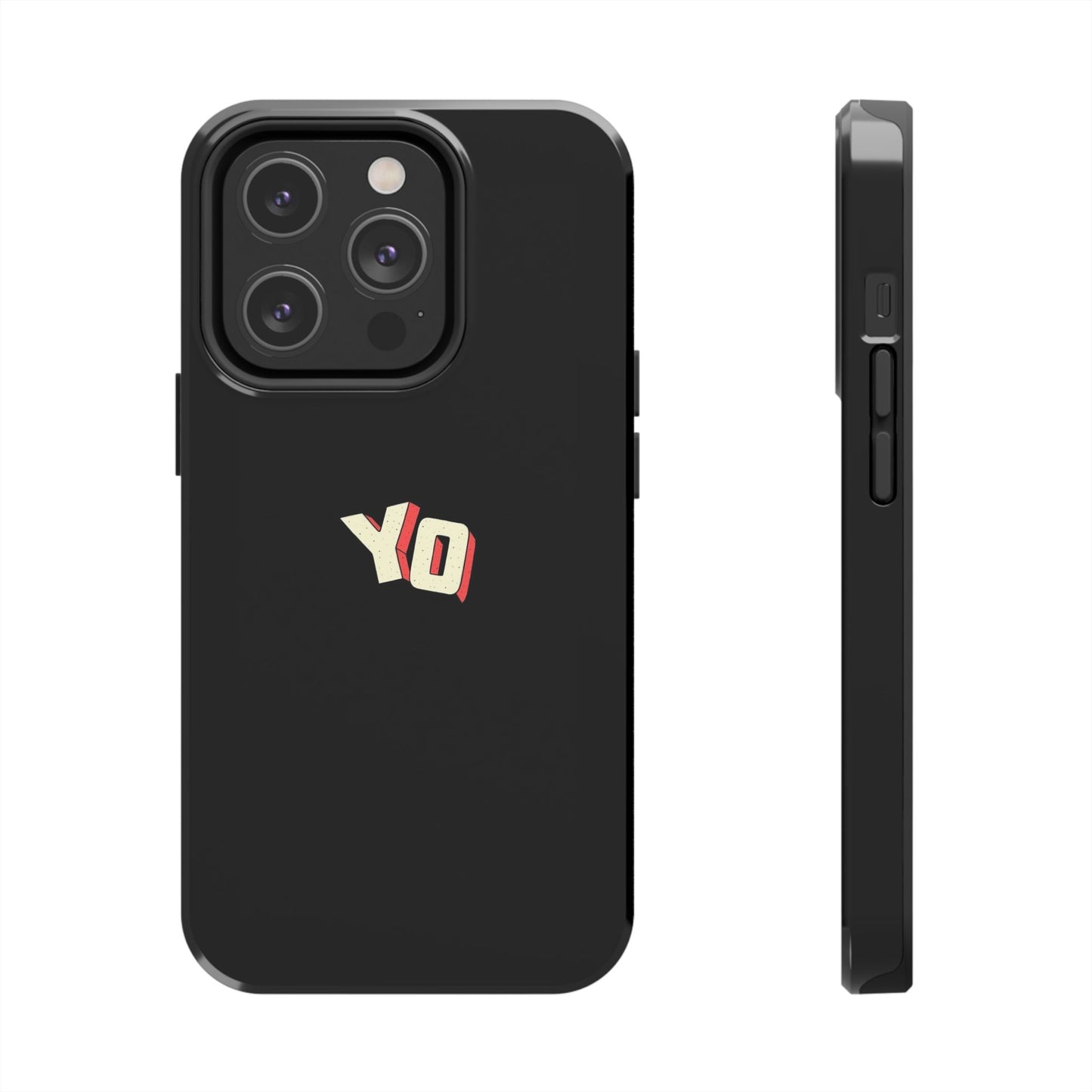 BLACK - Tough Phone Case