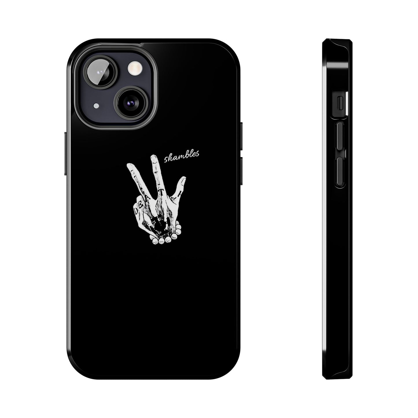 BLACK - Tough Phone Case