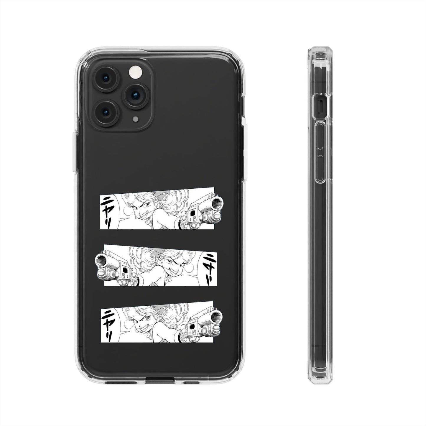 「ニヤリ」- Clear Phone Case