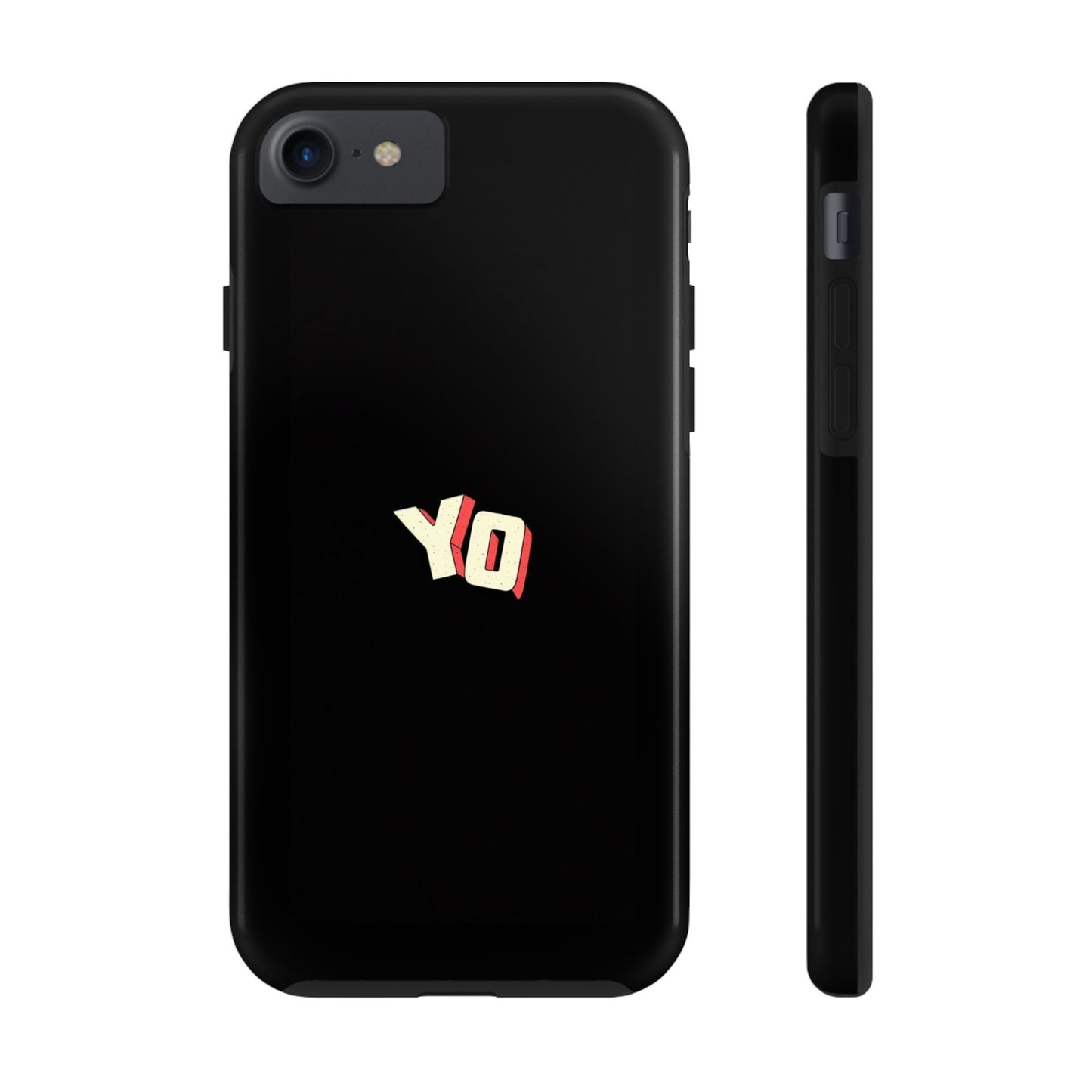 BLACK - Tough Phone Case