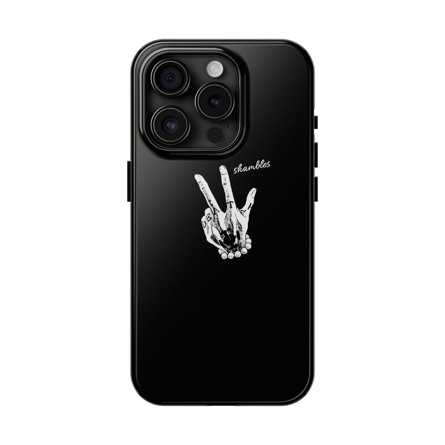 BLACK - Tough Phone Case