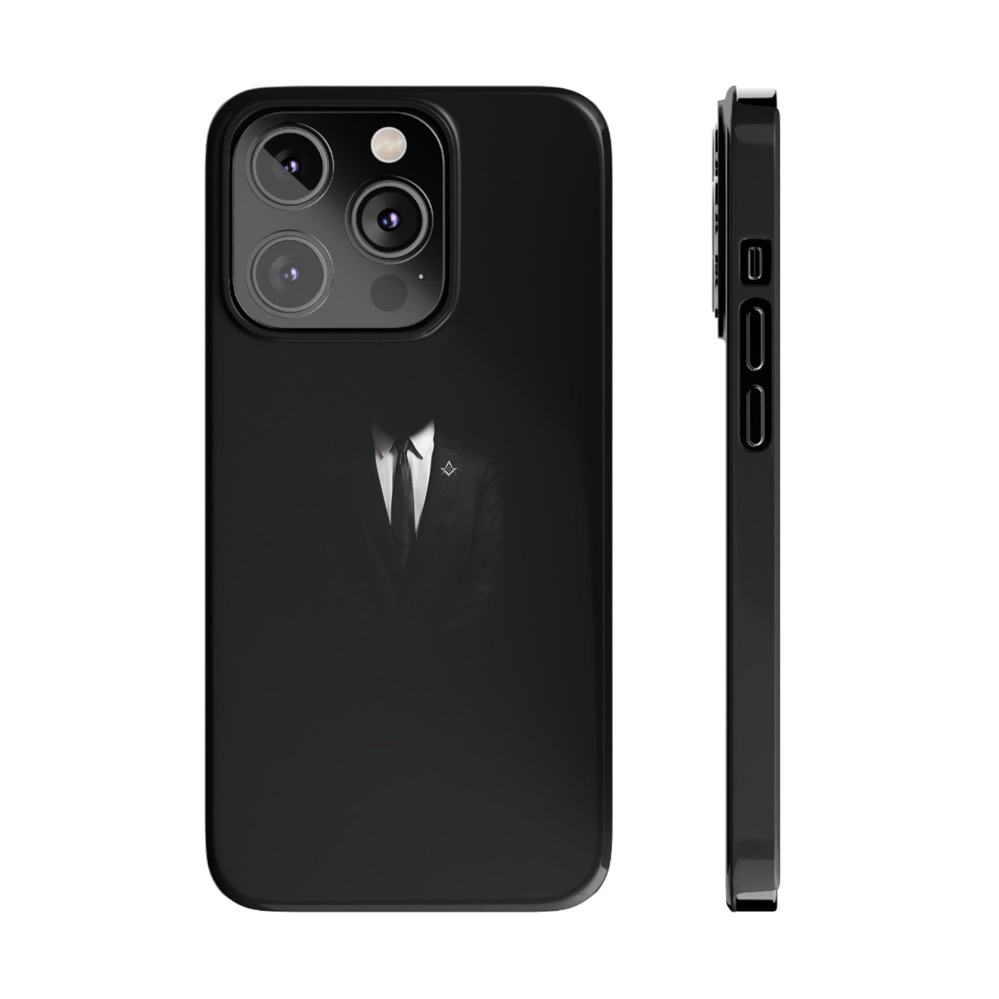 BLACK - Slim Phone Case