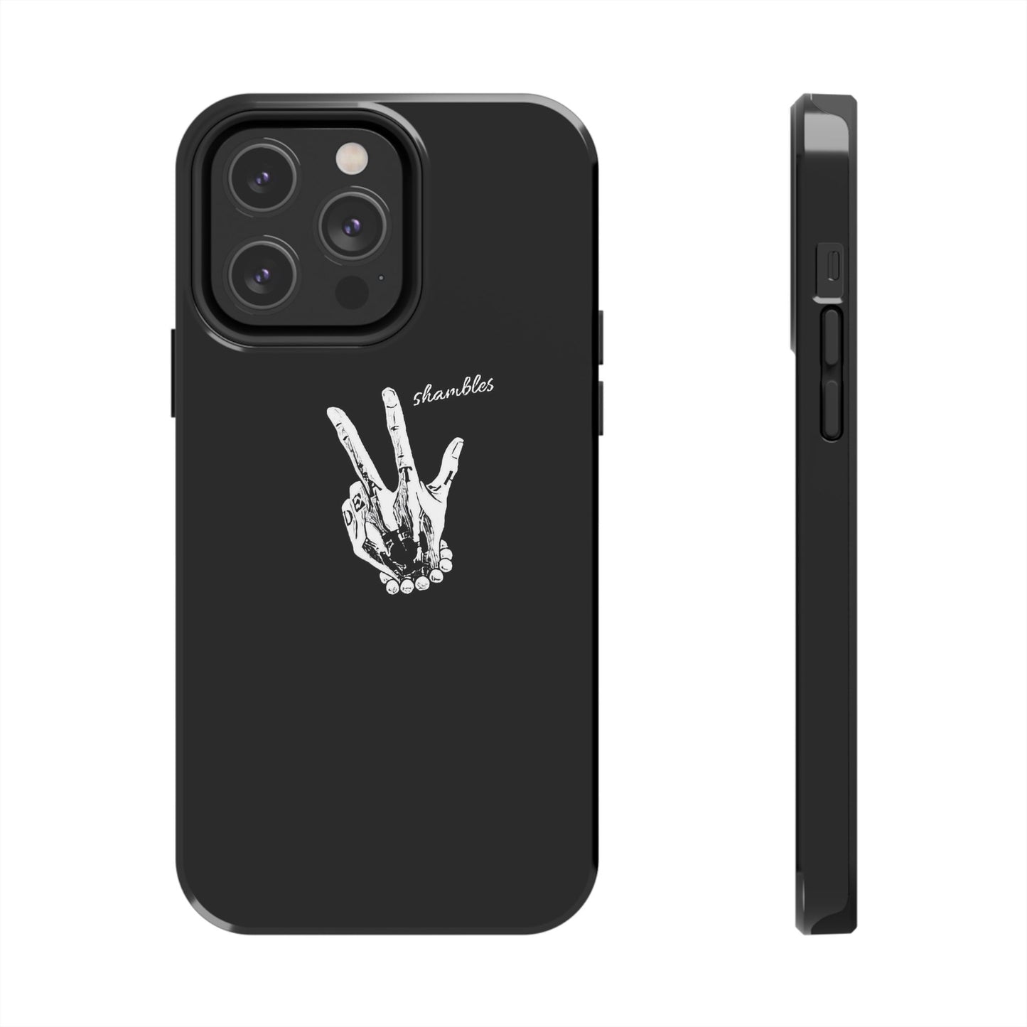 BLACK - Tough Phone Case