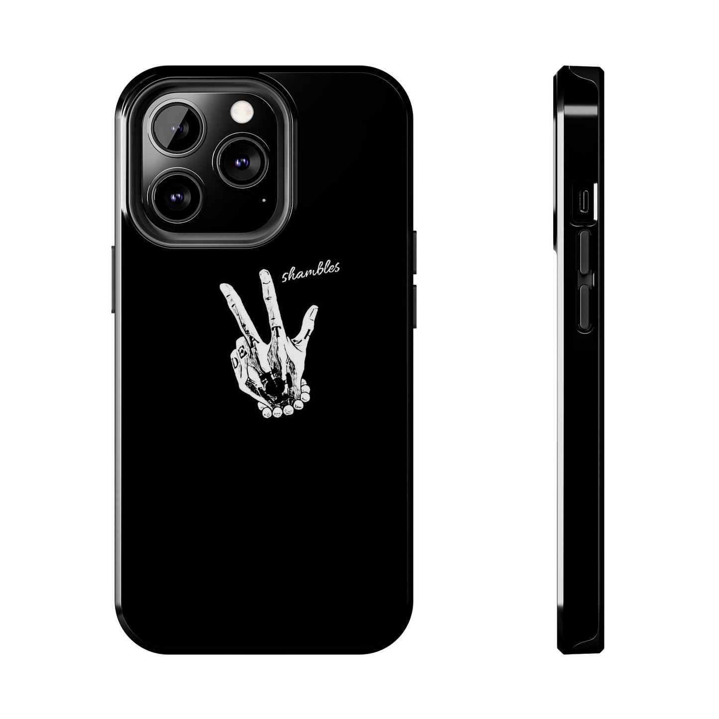BLACK - Tough Phone Case