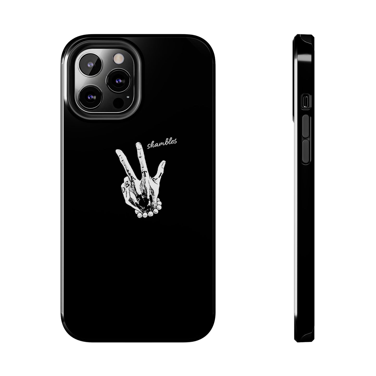 BLACK - Tough Phone Case