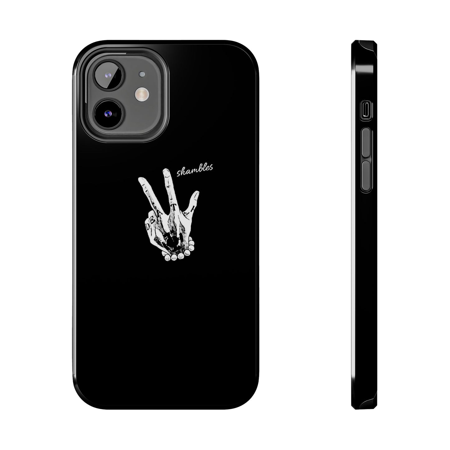 BLACK - Tough Phone Case