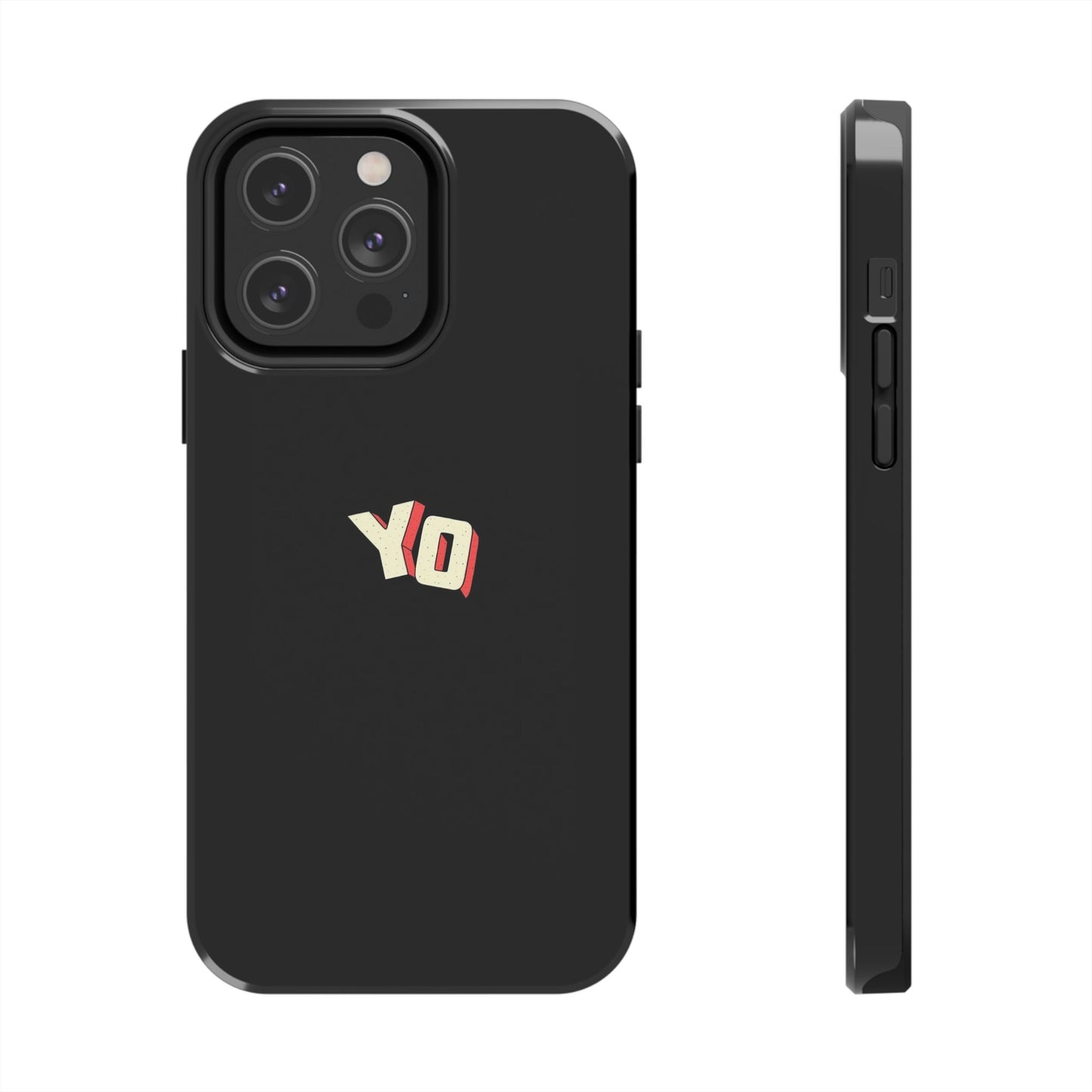 BLACK - Tough Phone Case
