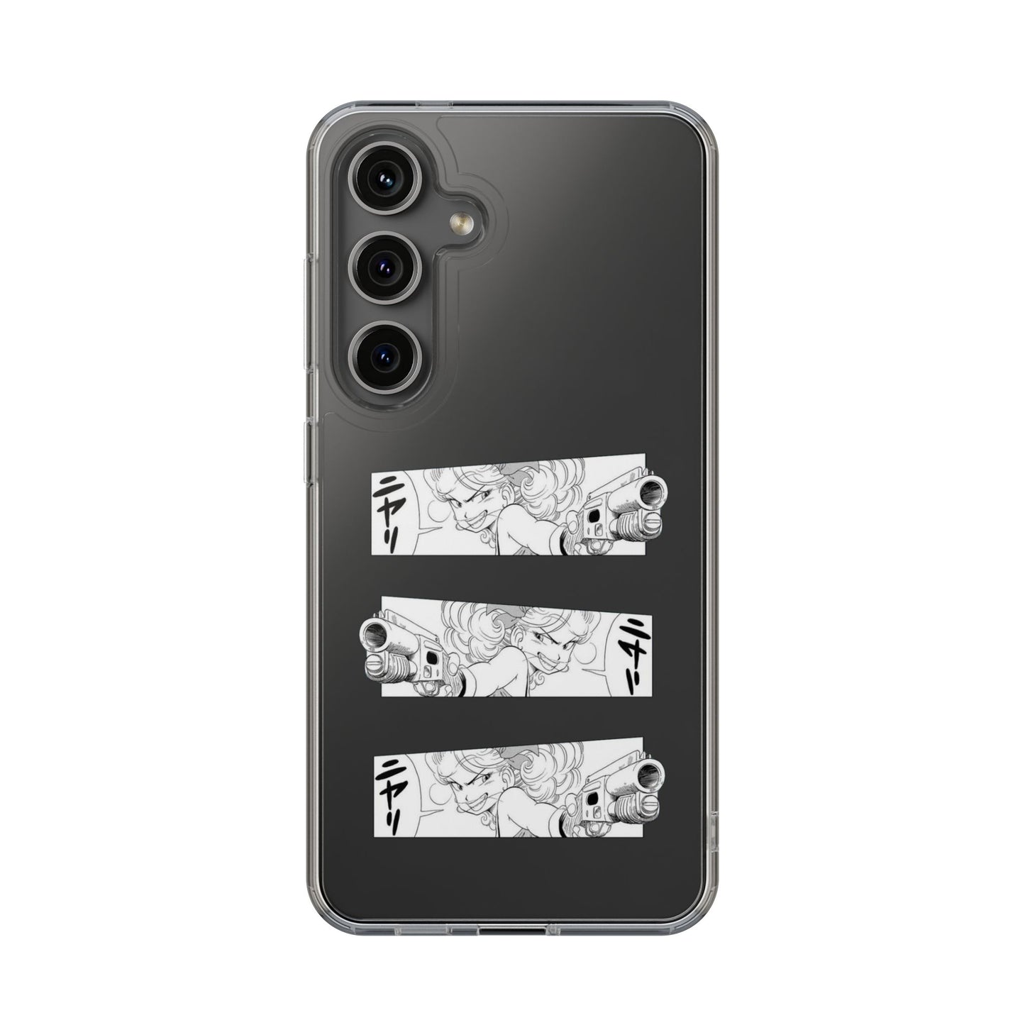 「ニヤリ」- Clear Phone Case