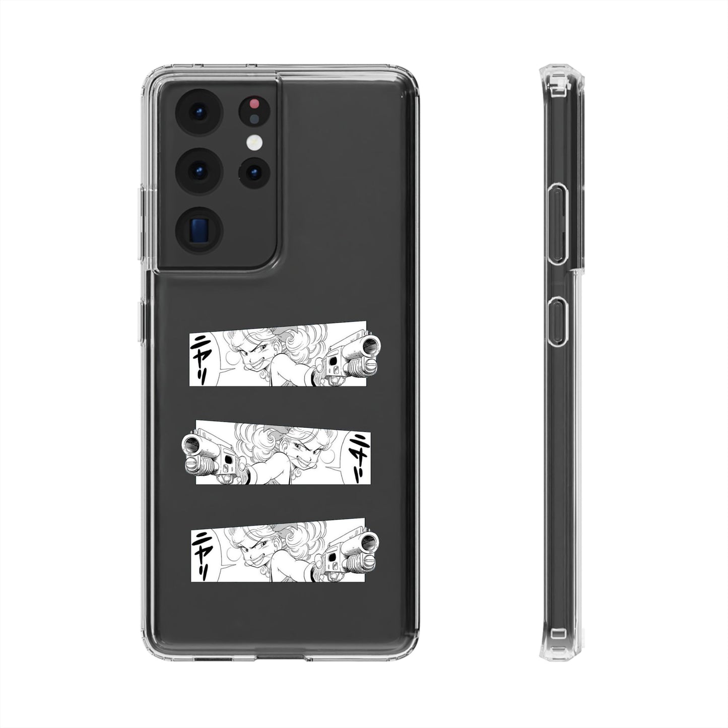 「ニヤリ」- Clear Phone Case