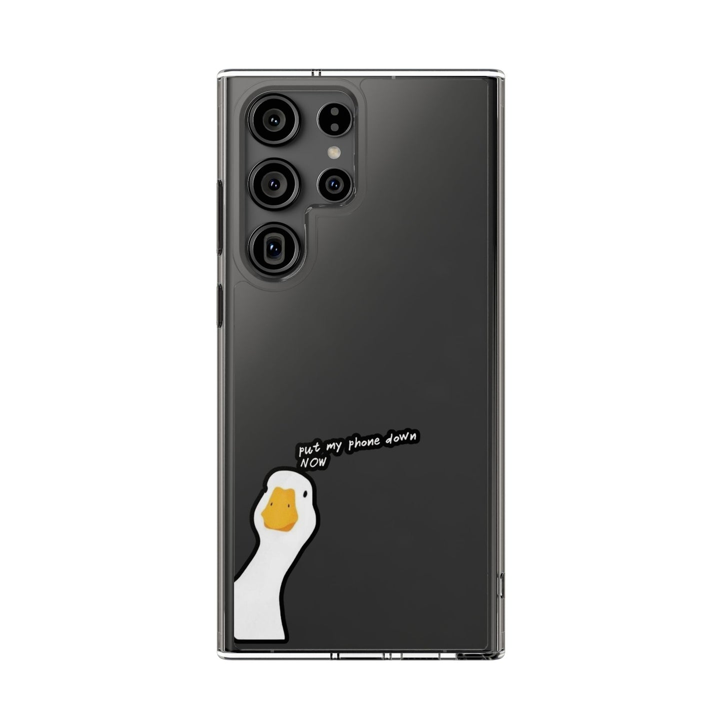 ANGRY DUCK - Clear Phone Case