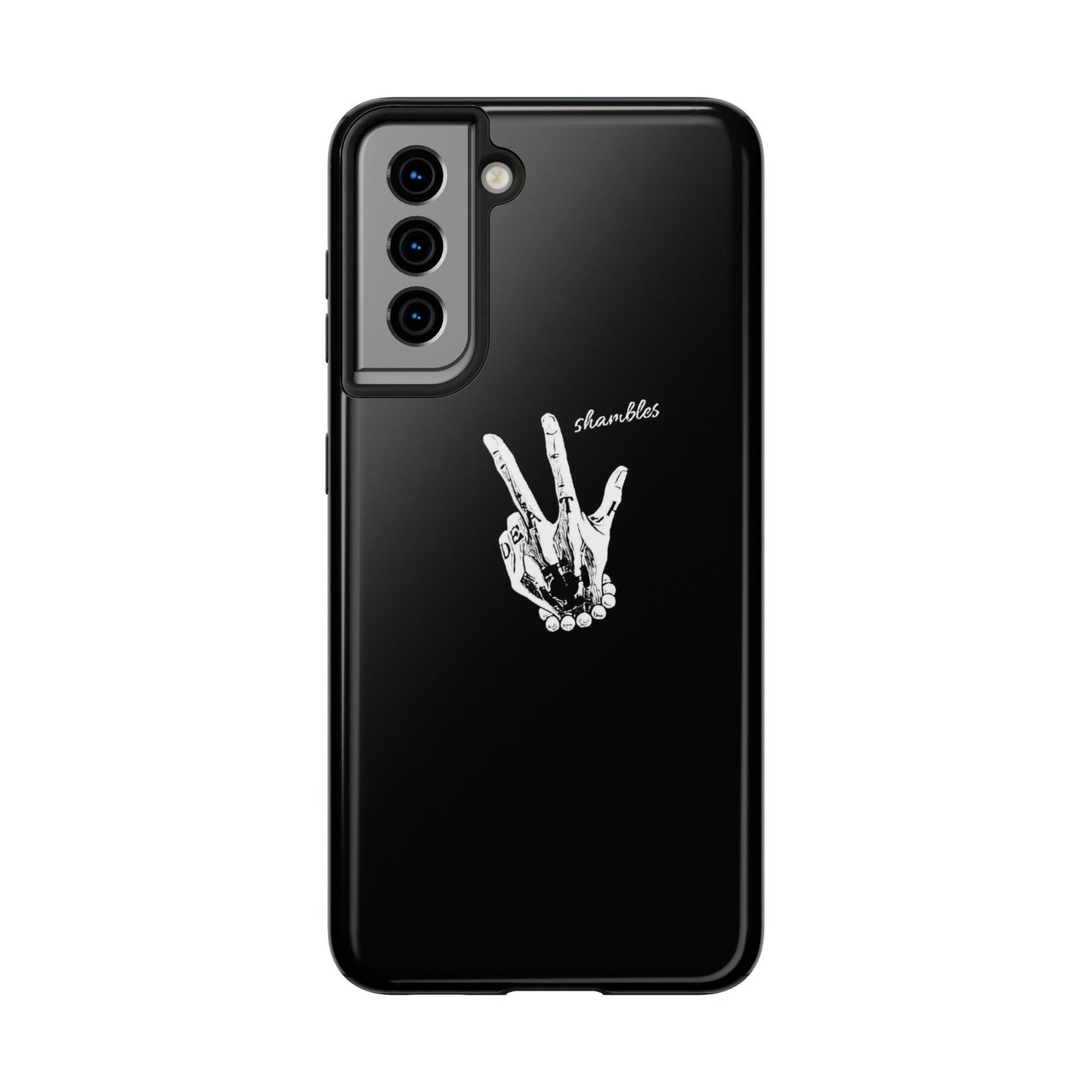 BLACK - Tough Phone Case