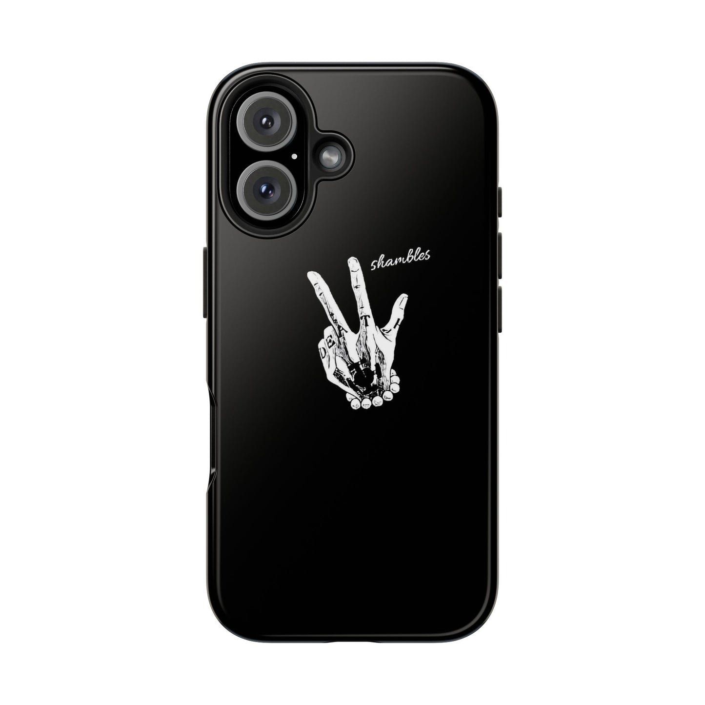 BLACK - Tough Phone Case