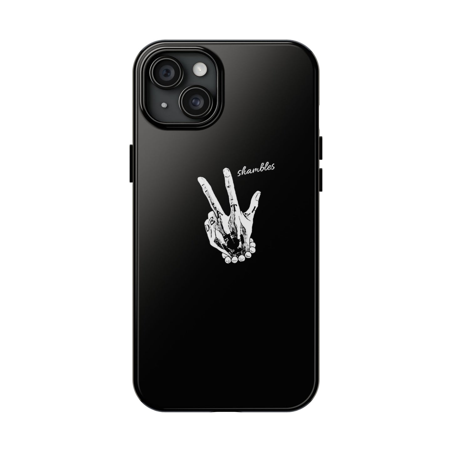 BLACK - Tough Phone Case