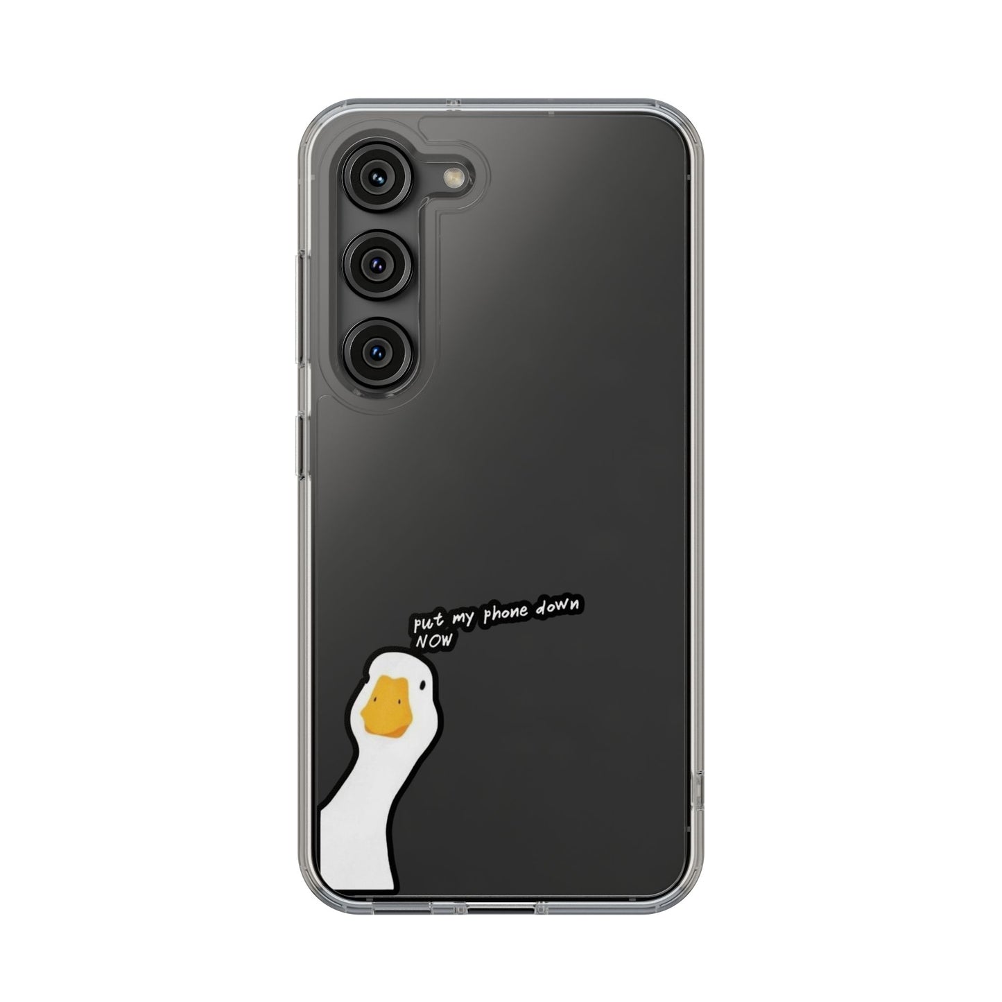 ANGRY DUCK - Clear Phone Case