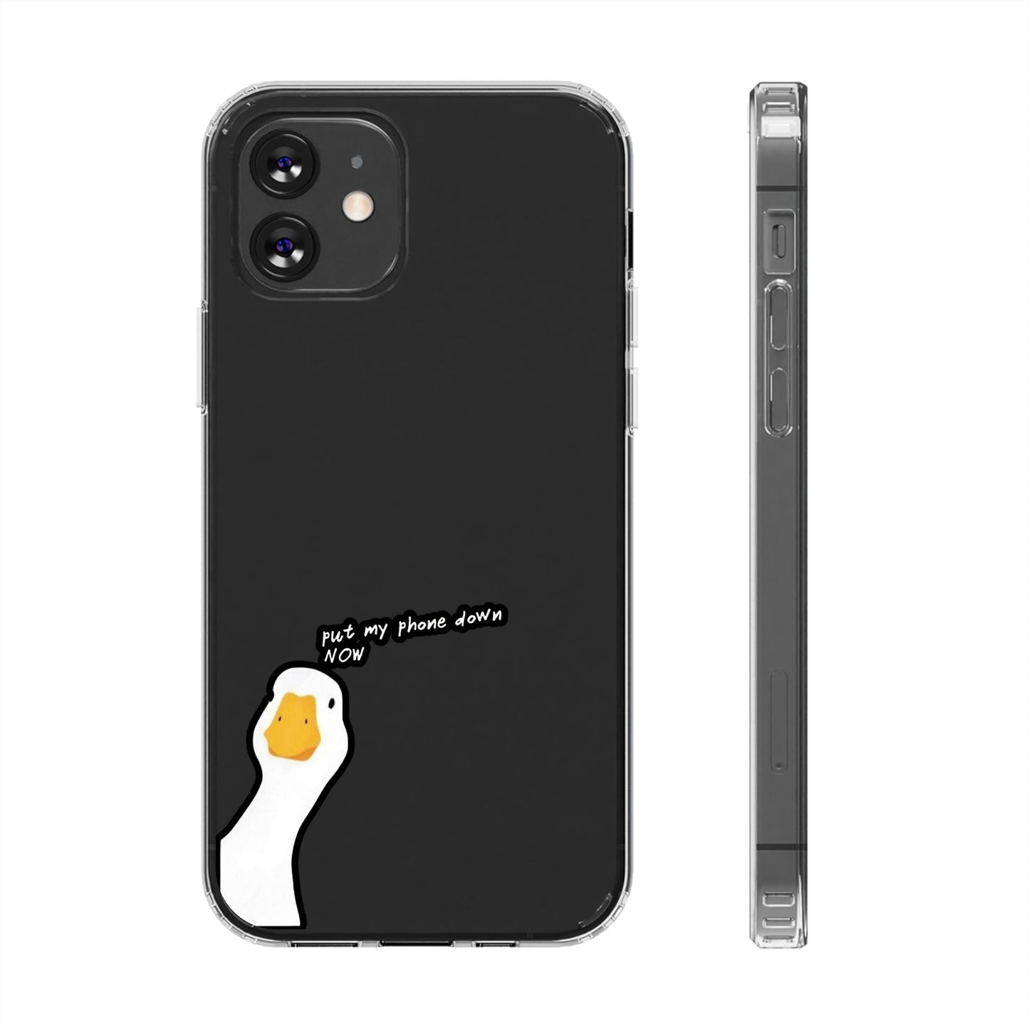 ANGRY DUCK - Clear Phone Case
