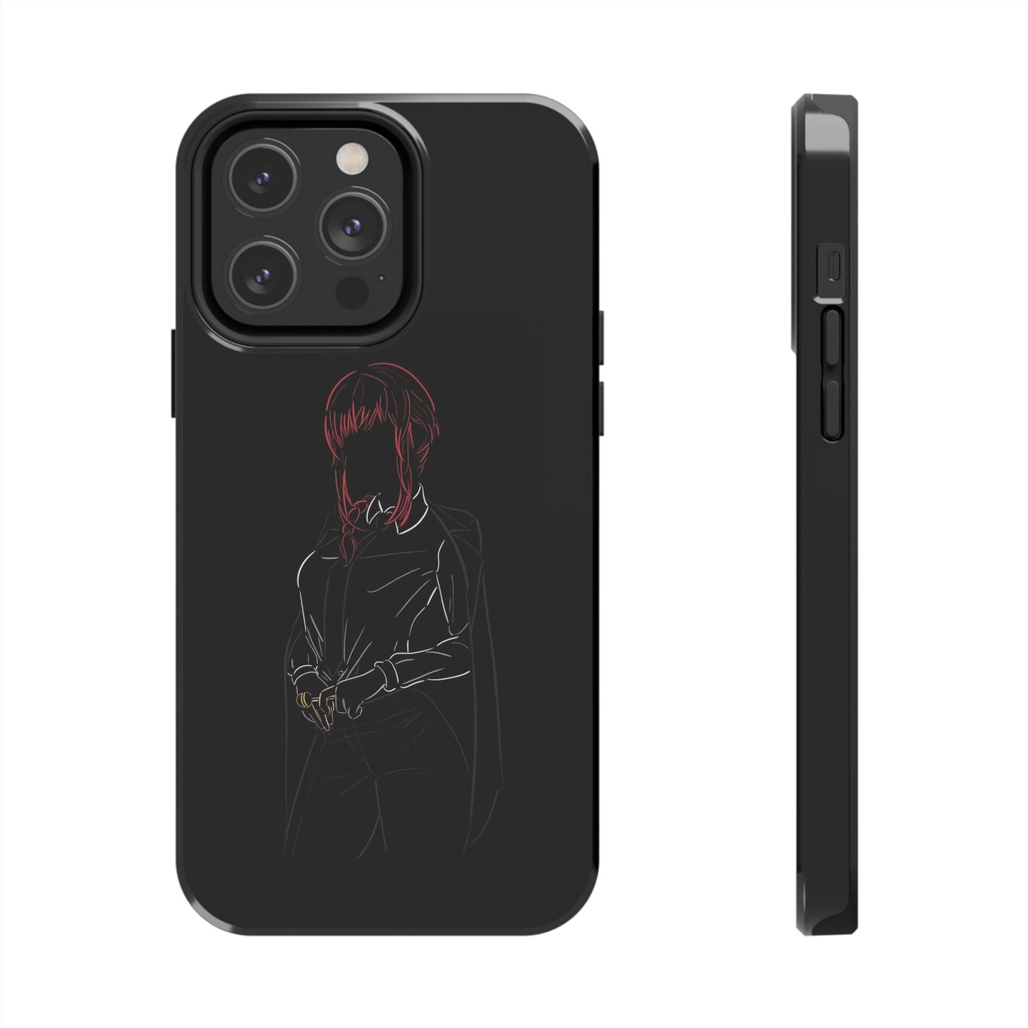 BLACK - Tough Phone Case