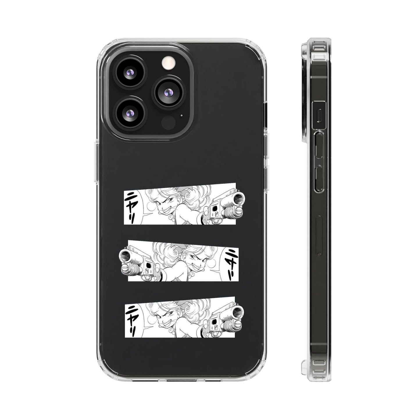 「ニヤリ」- Clear Phone Case