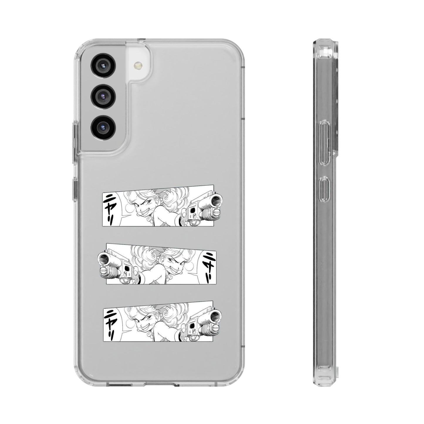 「ニヤリ」- Clear Phone Case