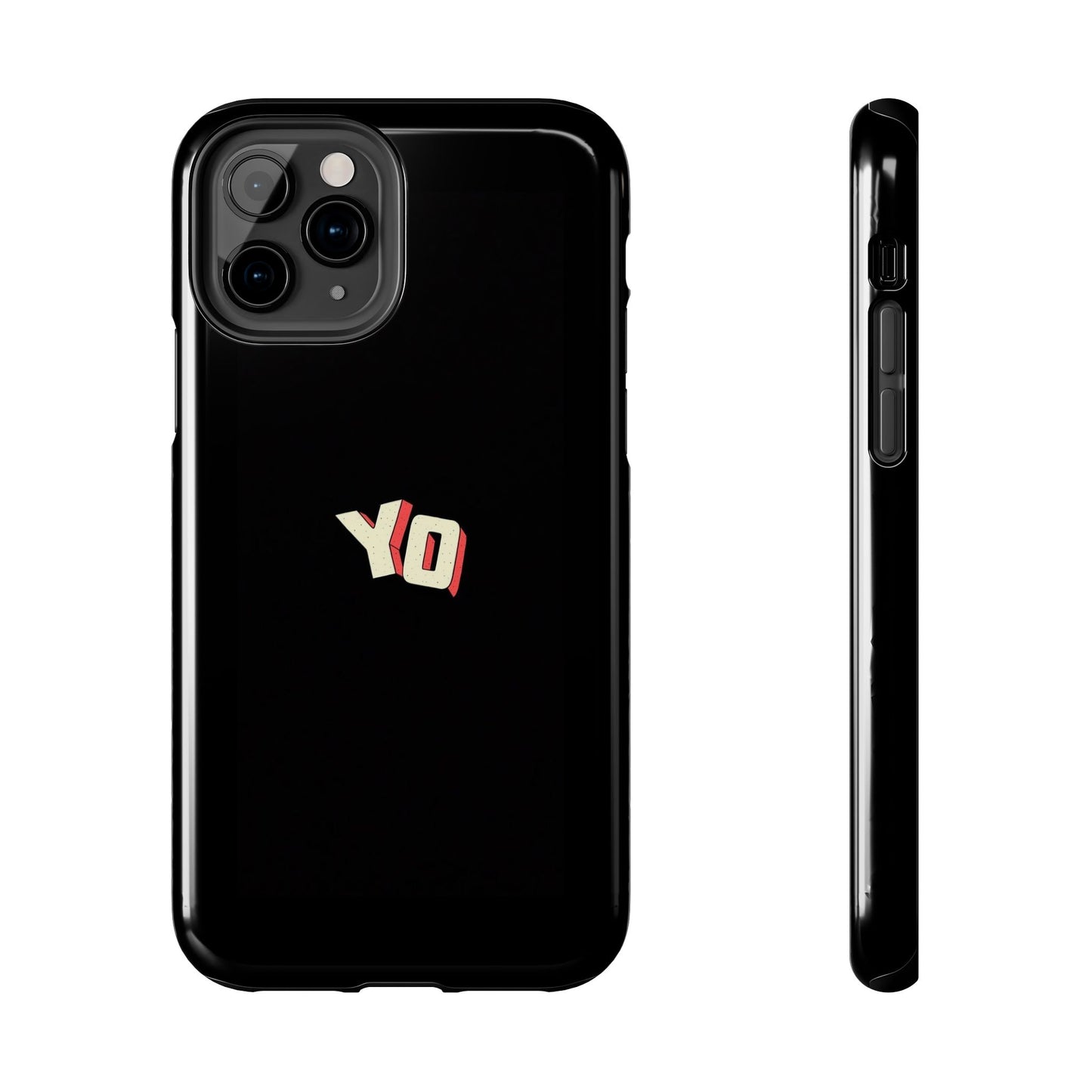 BLACK - Tough Phone Case