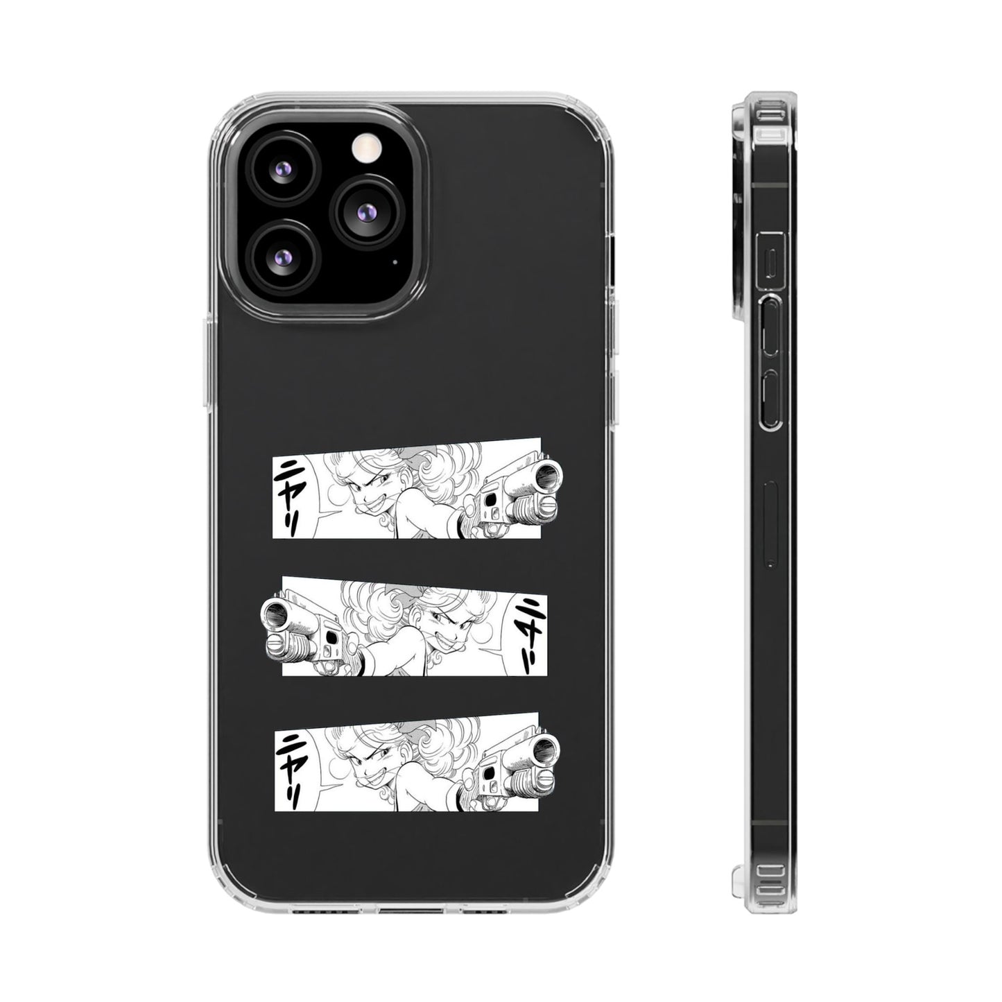 「ニヤリ」- Clear Phone Case