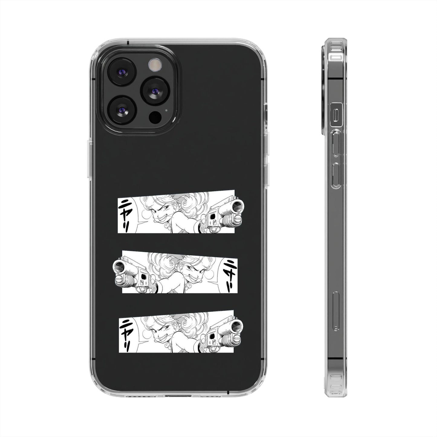 「ニヤリ」- Clear Phone Case
