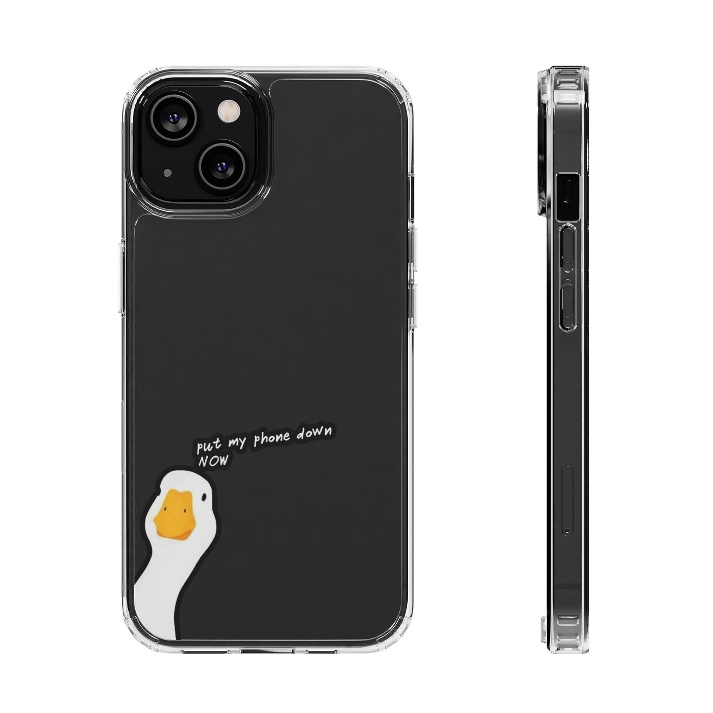 ANGRY DUCK - Clear Phone Case