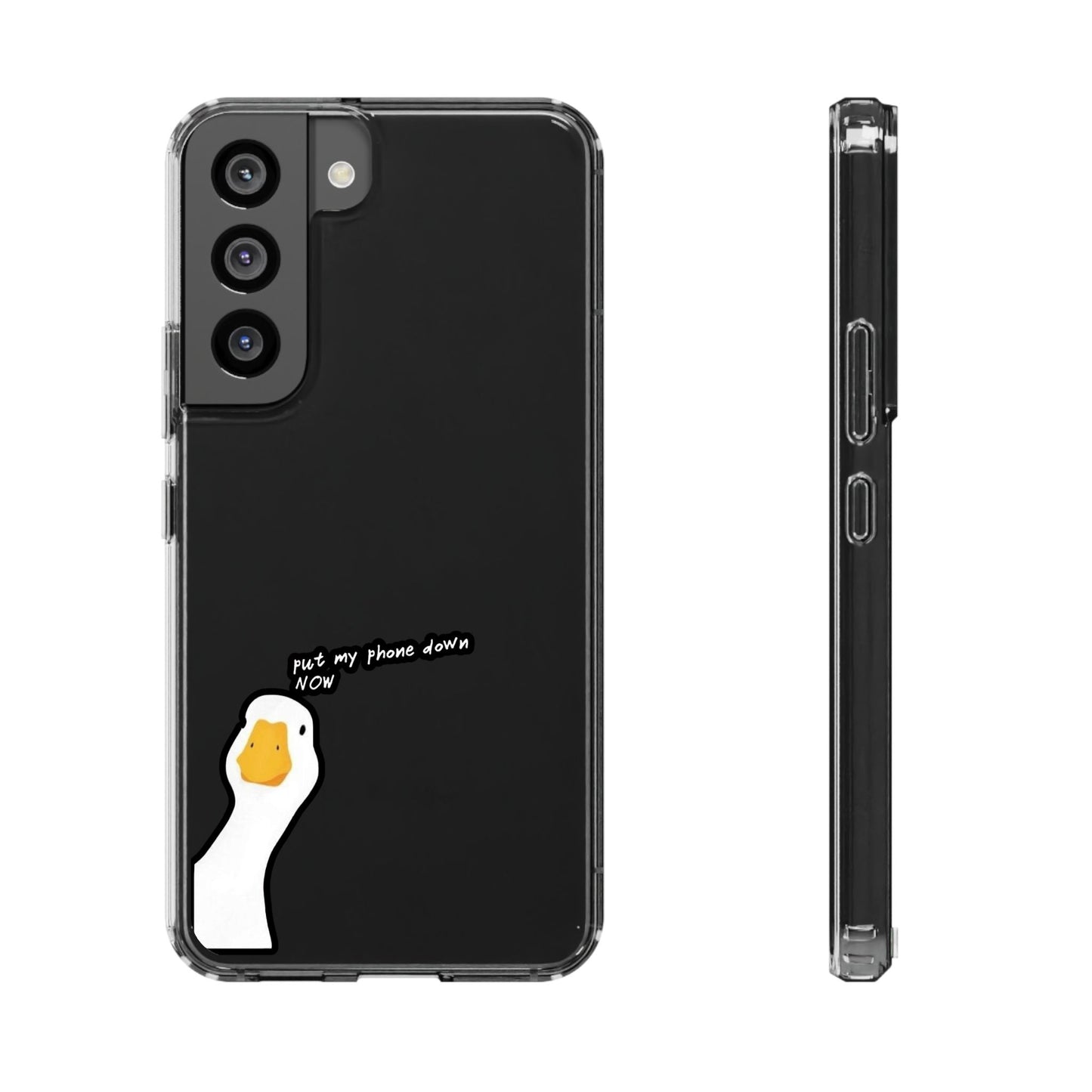 ANGRY DUCK - Clear Phone Case