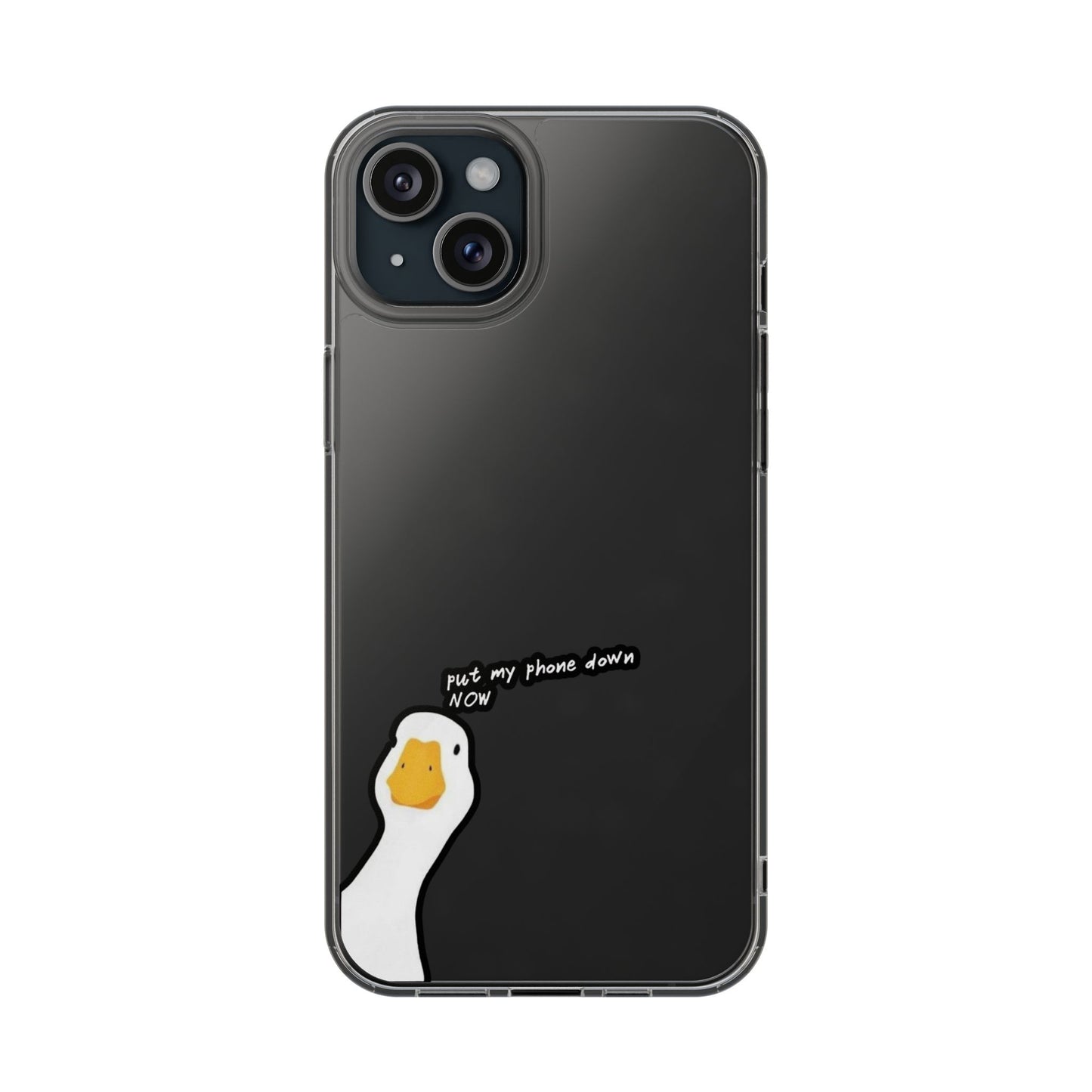 ANGRY DUCK - Clear Phone Case