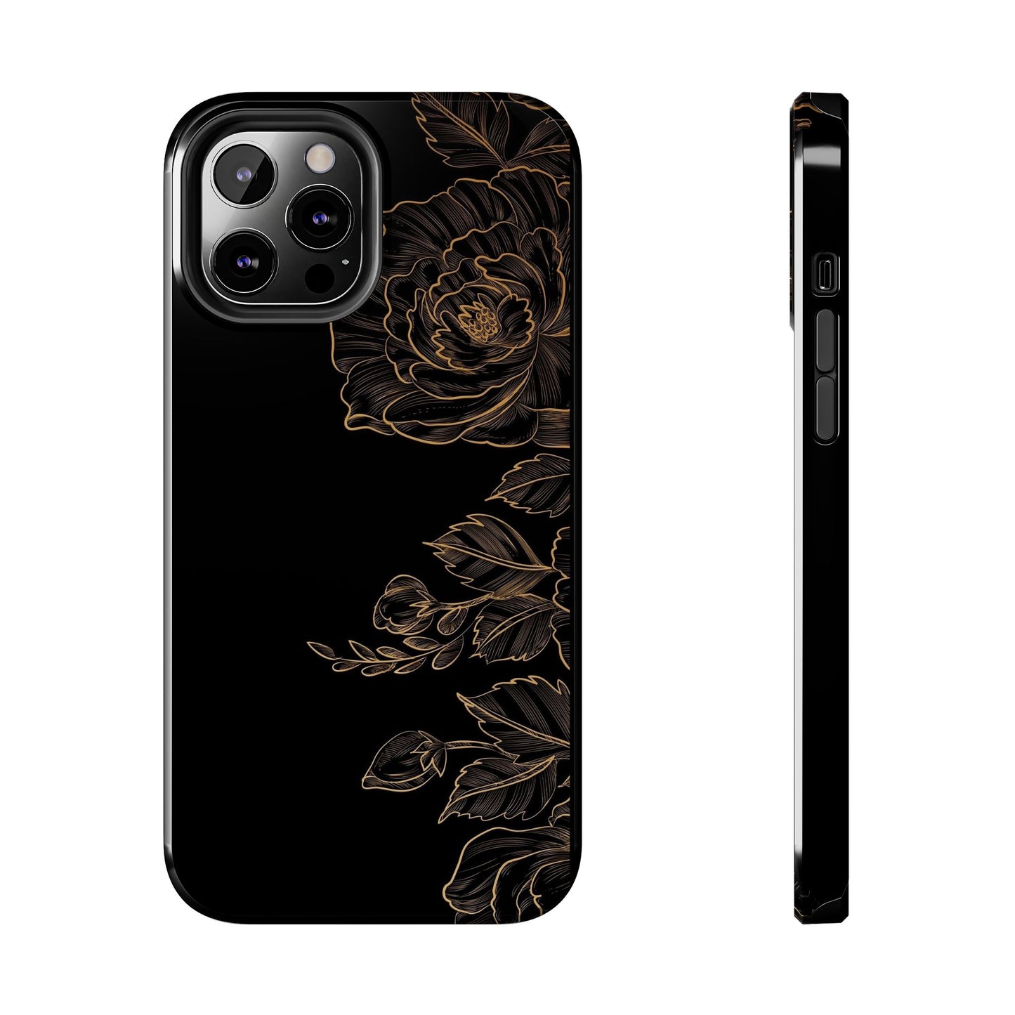 BLACK - Tough Phone Case