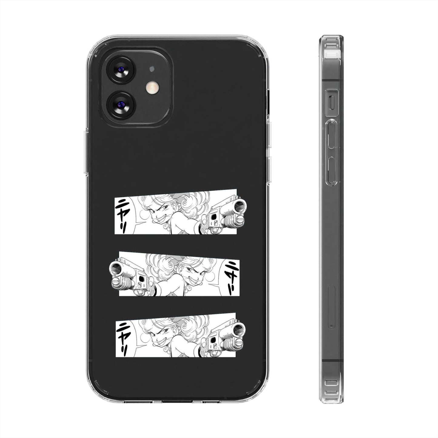 「ニヤリ」- Clear Phone Case