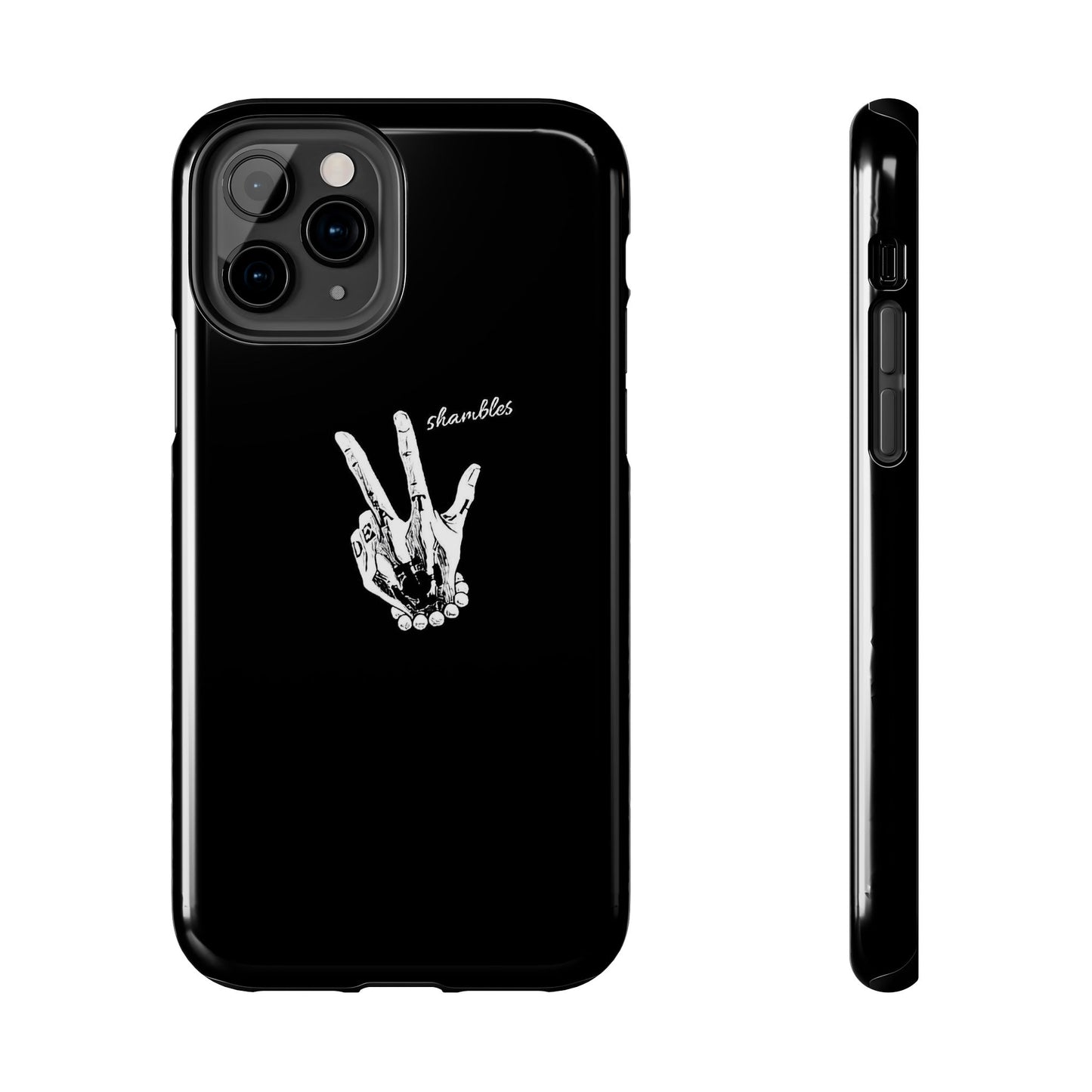 BLACK - Tough Phone Case
