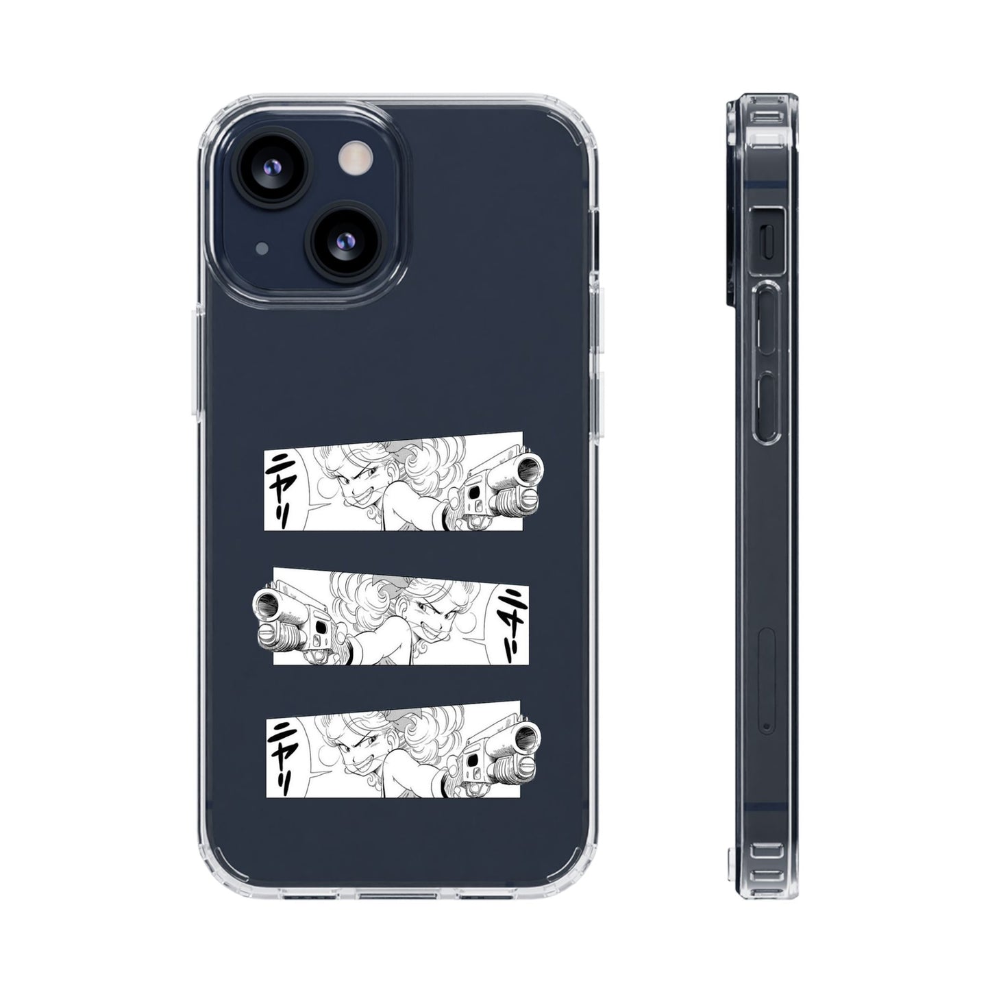 「ニヤリ」- Clear Phone Case