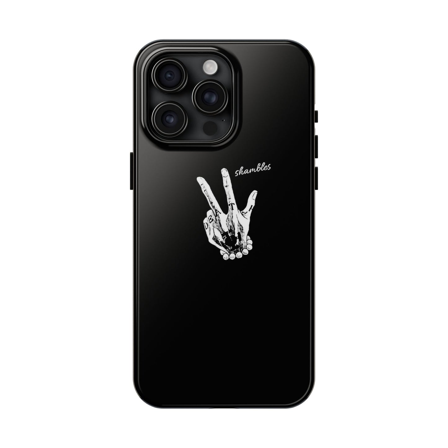 BLACK - Tough Phone Case