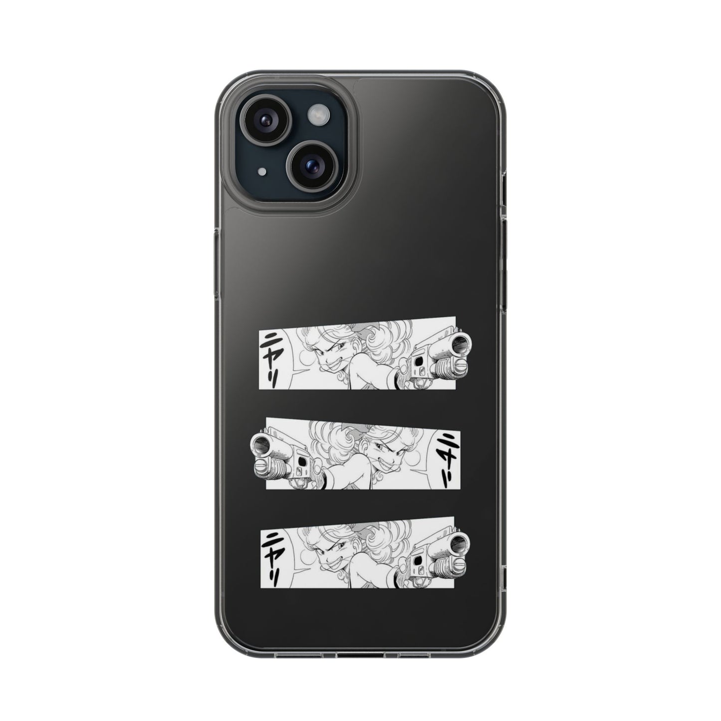 「ニヤリ」- Clear Phone Case