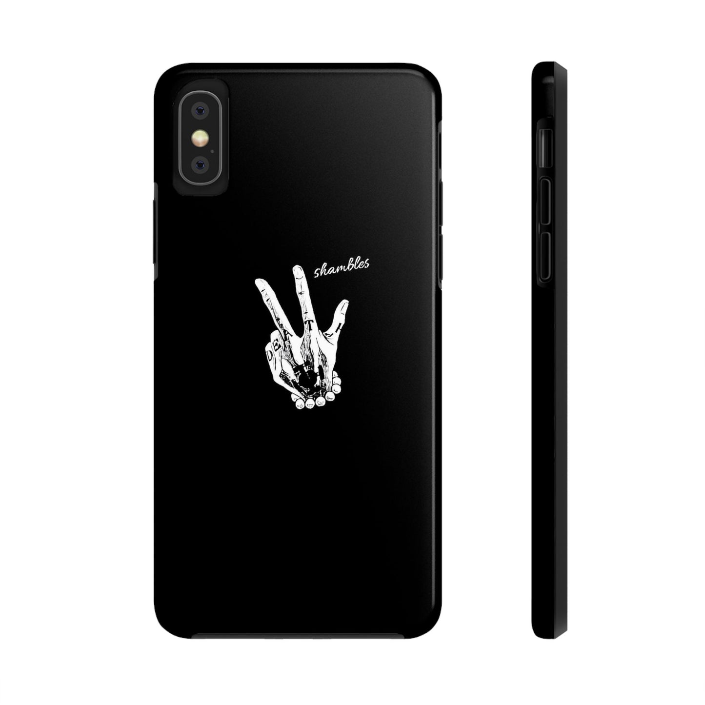 BLACK - Tough Phone Case