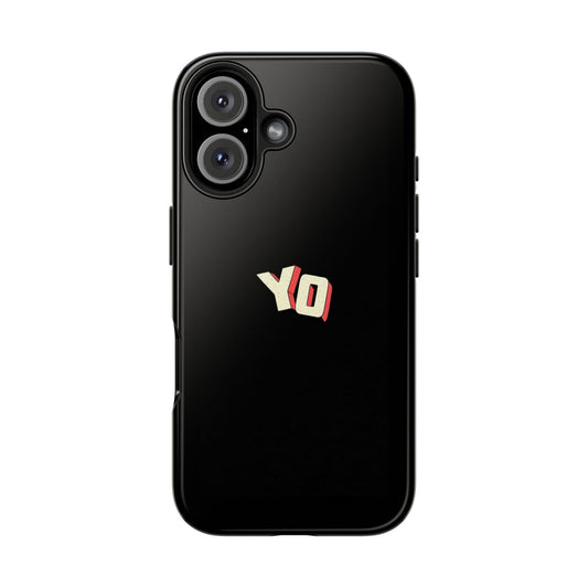 BLACK - Tough Phone Case