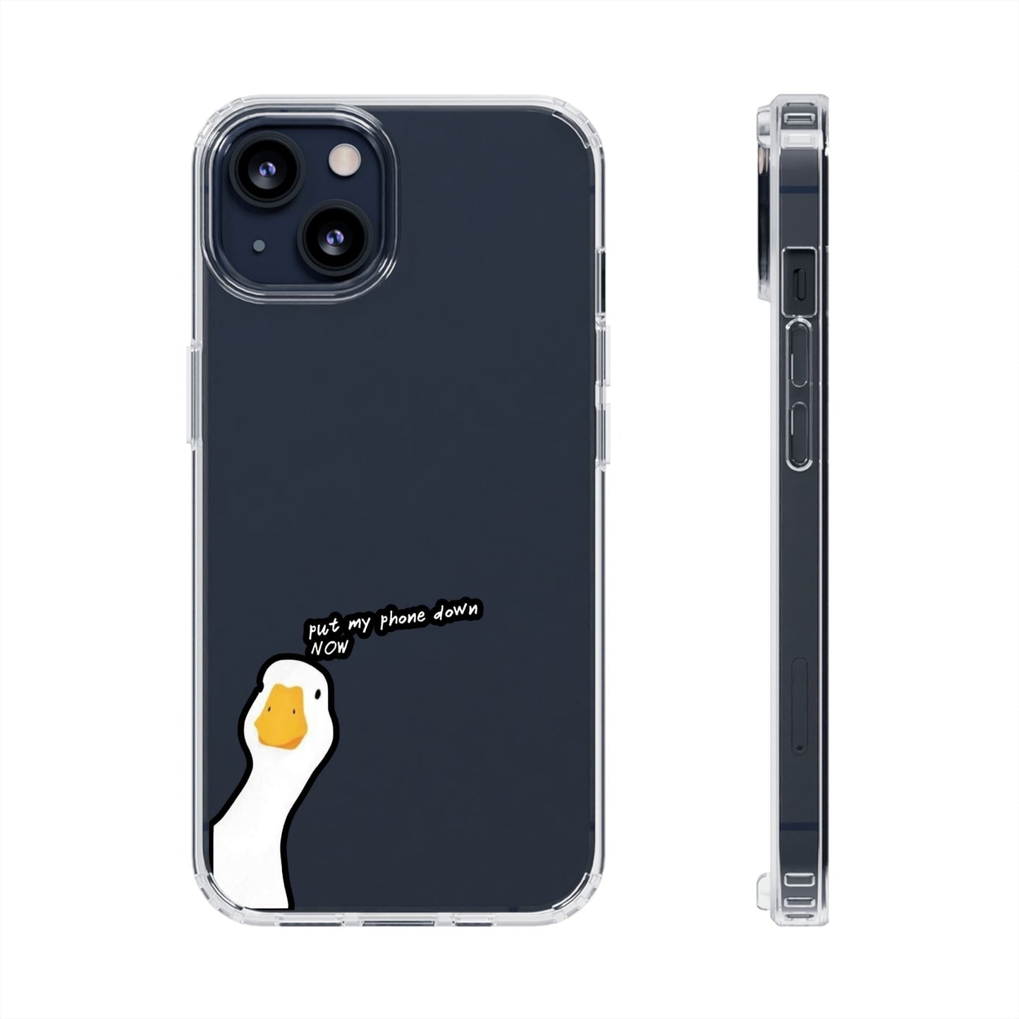 ANGRY DUCK - Clear Phone Case