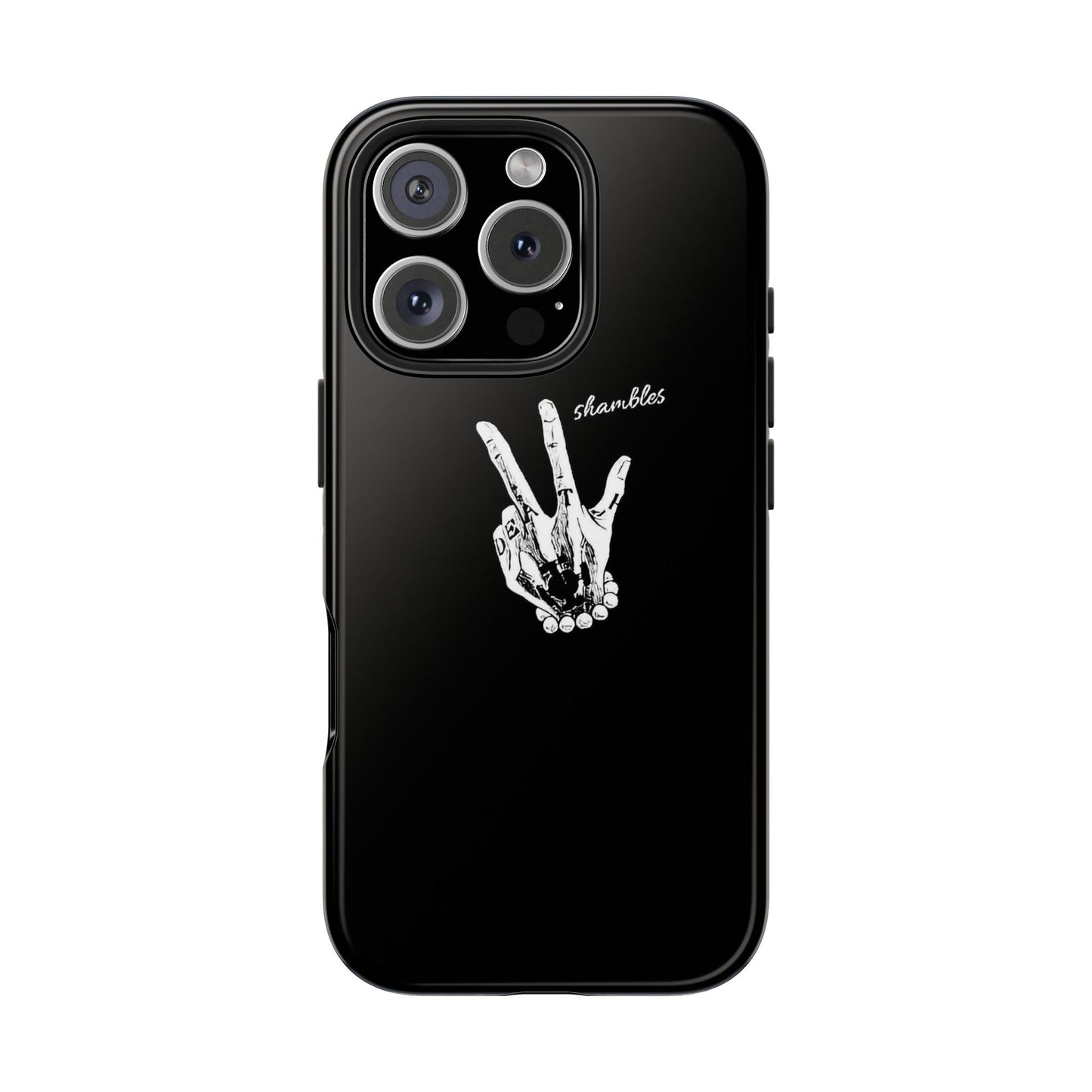 BLACK - Tough Phone Case