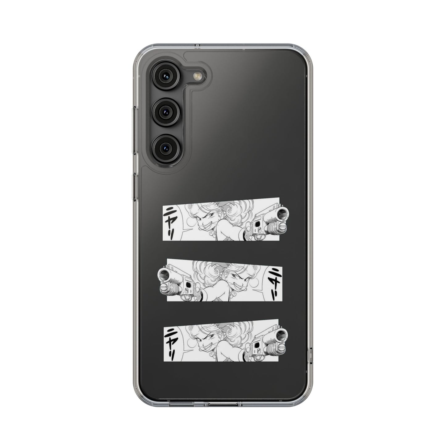 「ニヤリ」- Clear Phone Case