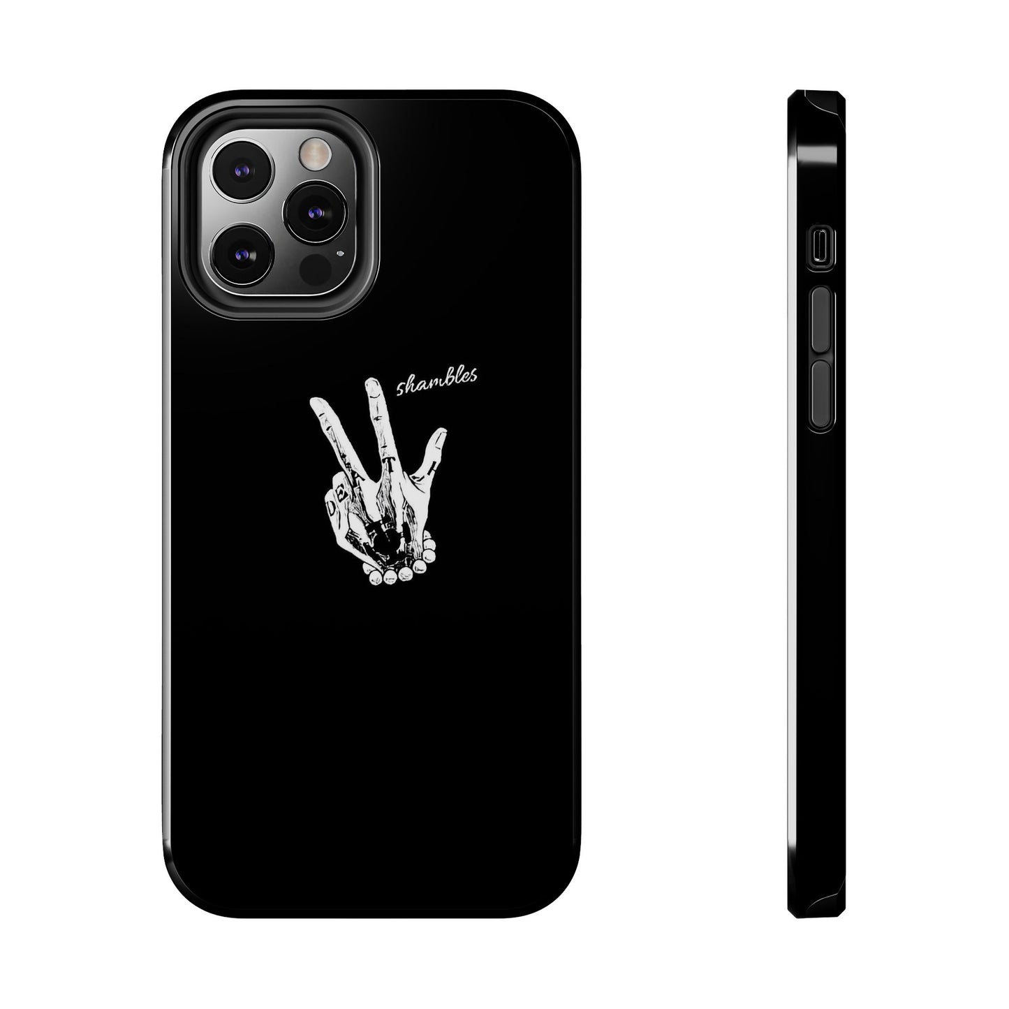 BLACK - Tough Phone Case