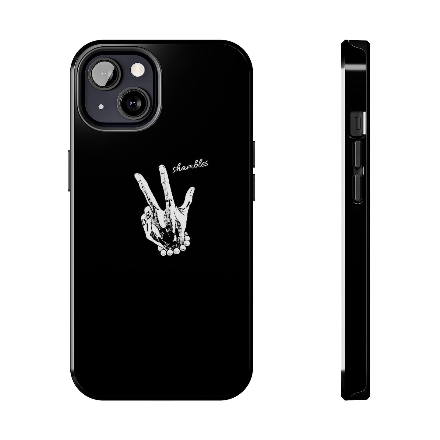 BLACK - Tough Phone Case