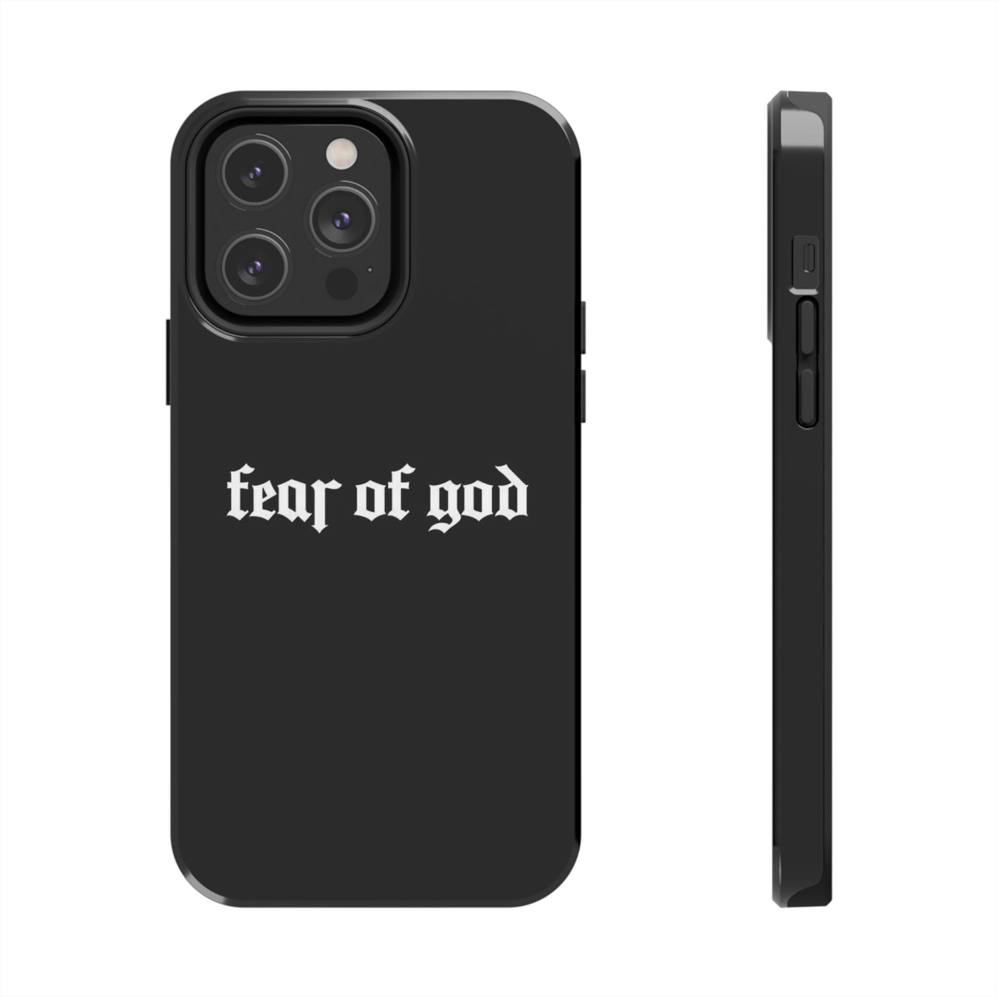 BLACK - Tough Phone Case