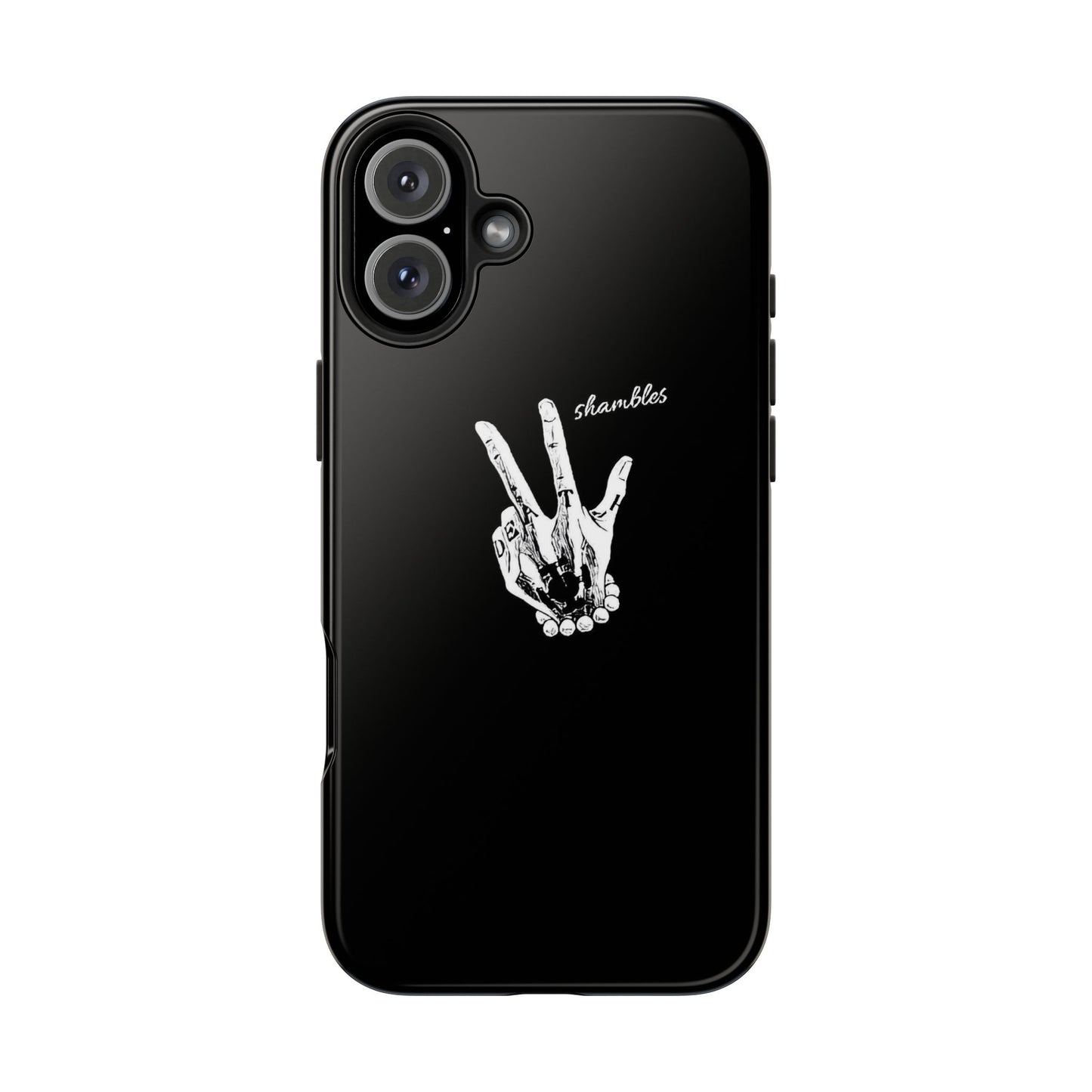 BLACK - Tough Phone Case