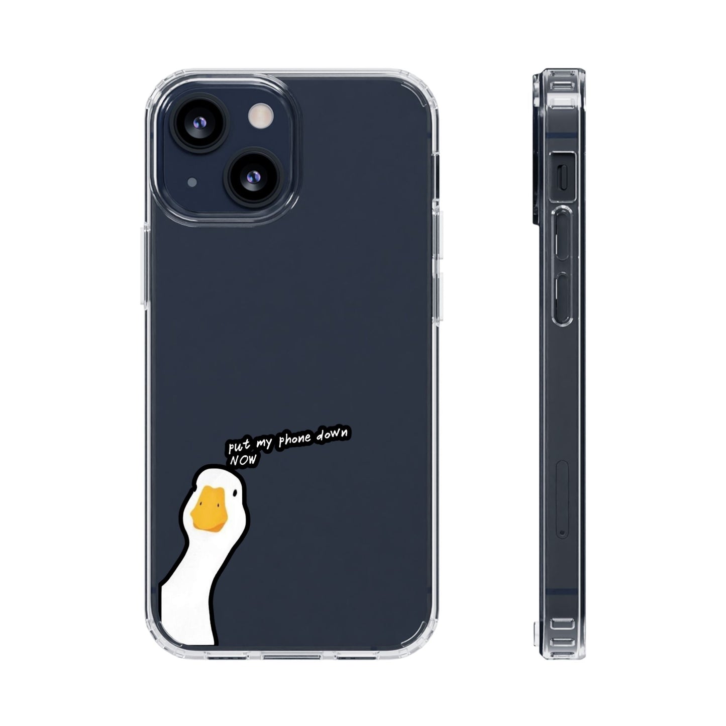 ANGRY DUCK - Clear Phone Case