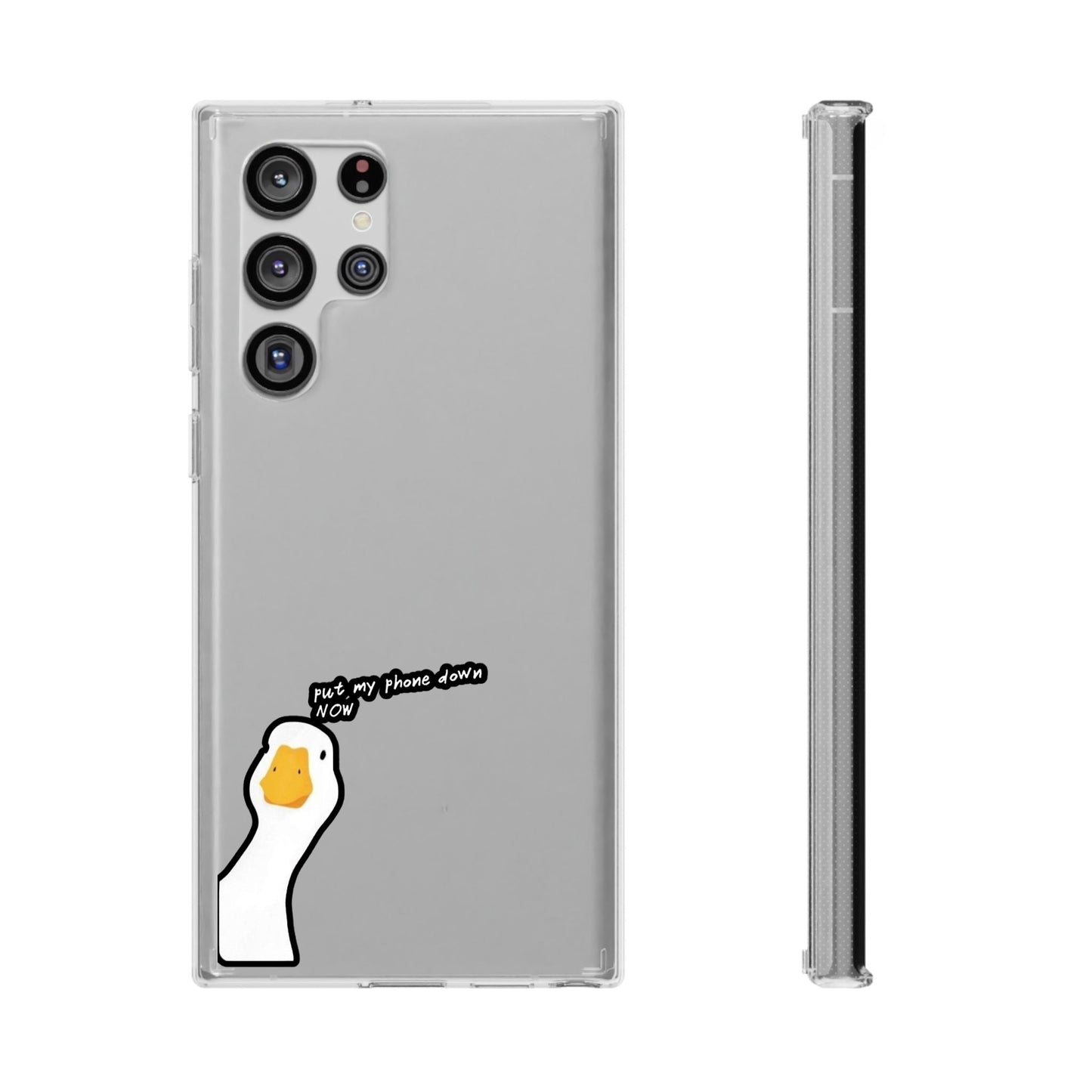 ANGRY DUCK - Clear Phone Case