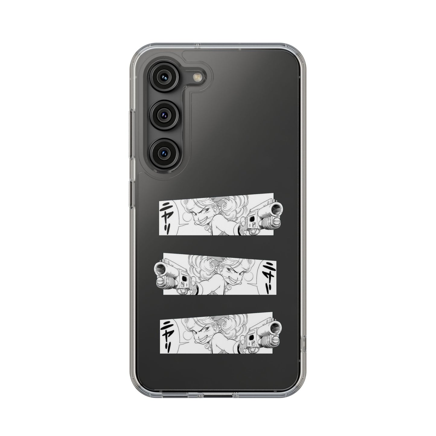 「ニヤリ」- Clear Phone Case